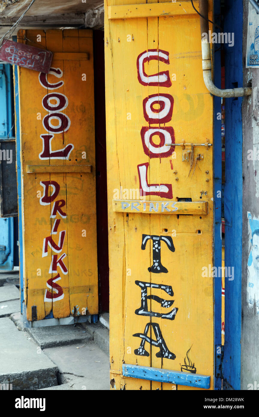 Cool drinks shop in Kochin India Stock Photo