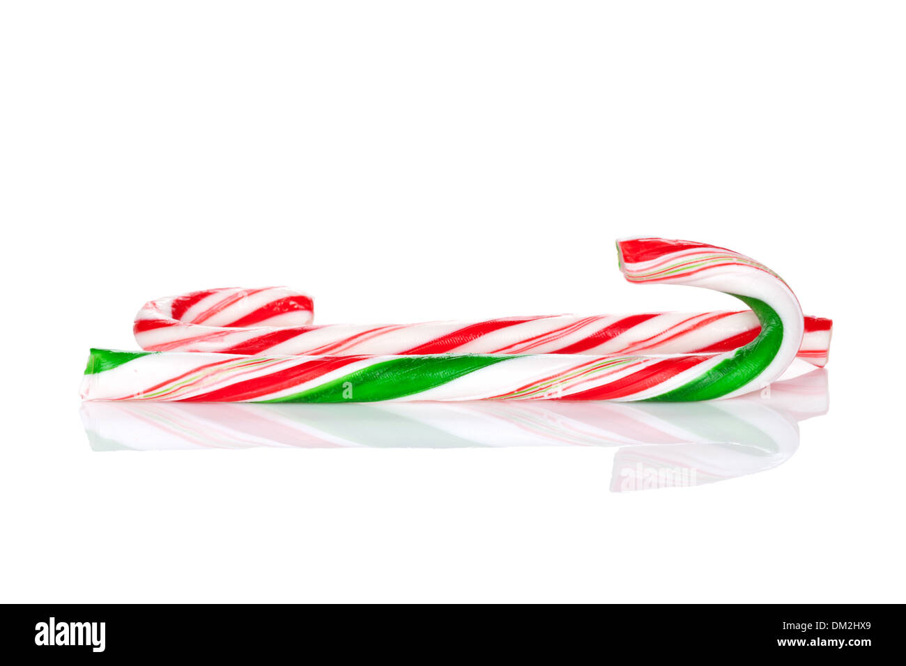Traditional christmas candy canes. Isolated on white background Stock Photo Alamy