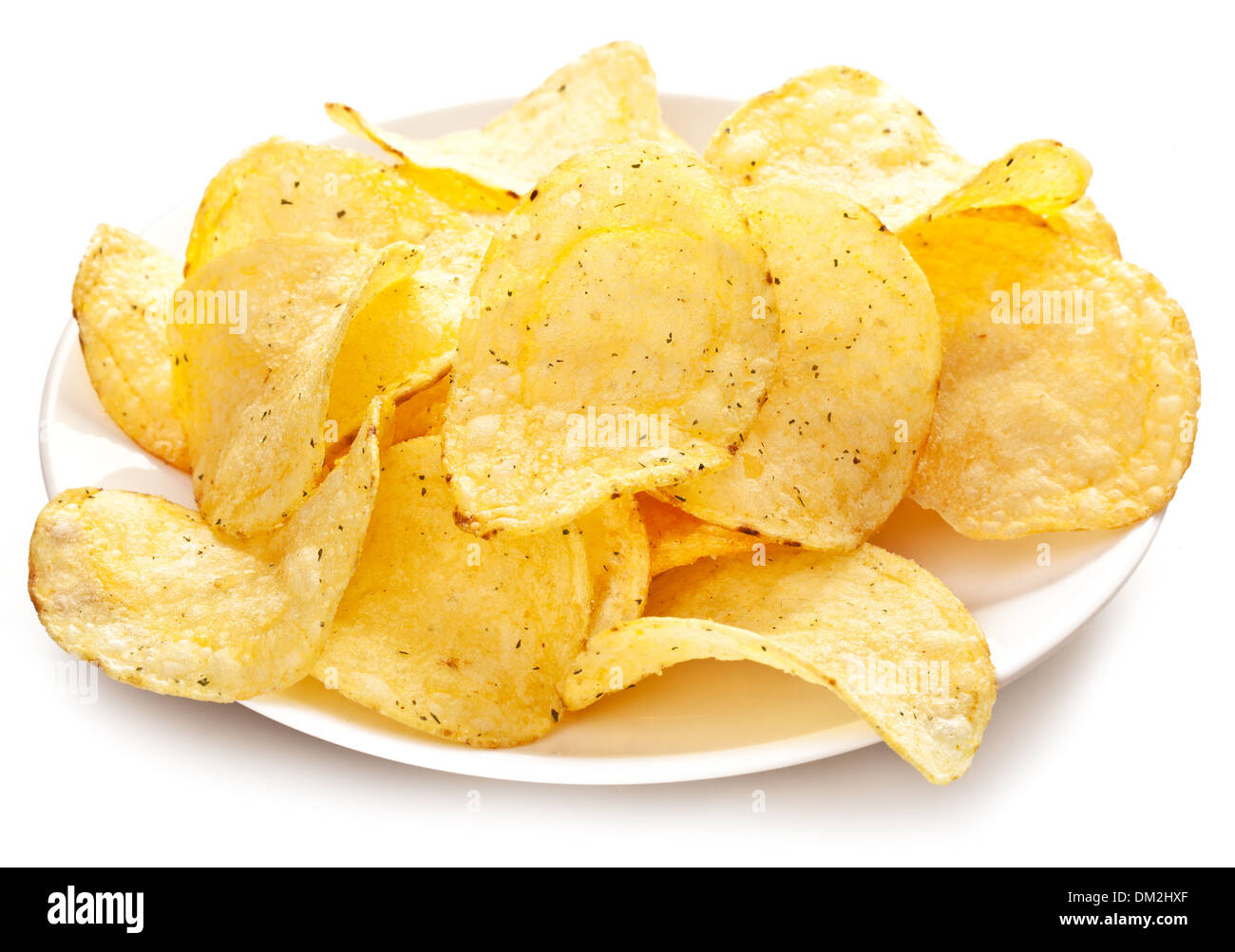 Potato chips plate Cut Out Stock Images & Pictures Alamy