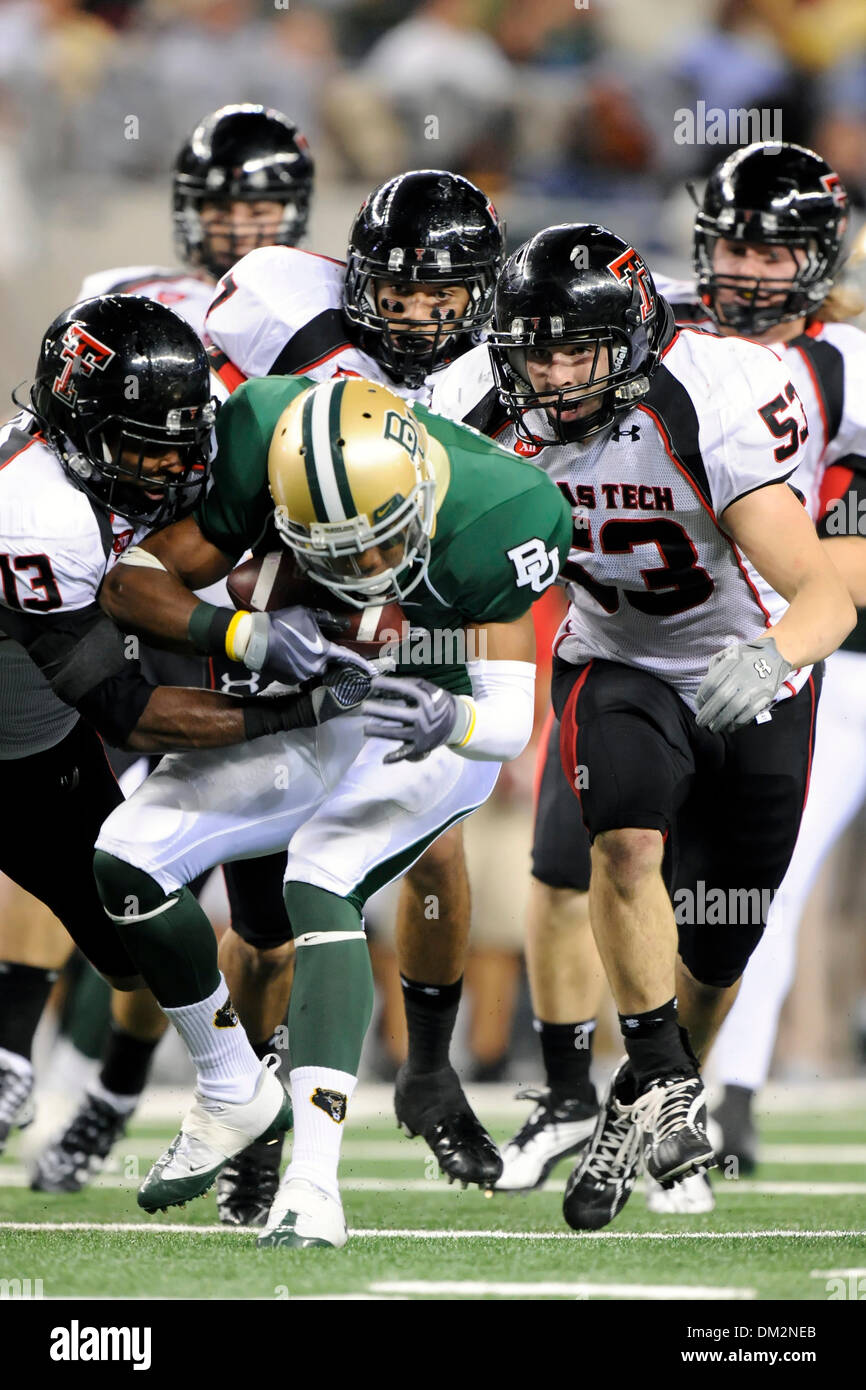 Julius Howard Baylor WR Terrance Williams (2) gets tackles by S Julius Howard (13) as ...