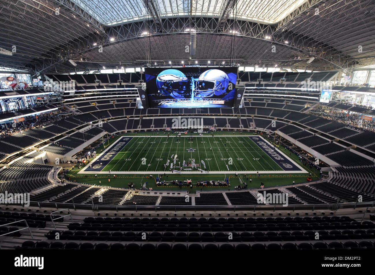 Cowboys Stadium shots prior to the NFL - NFC Playoffs football game between the Philadelphia Eagles and Dallas Cowboys at Cowboys Stadium in Arlington, Texas.  Cowboys defeats the Eagles, 34-14. (Credit Image: © Steven Leija/Southcreek Global/ZUMApress.com) Stock Photo