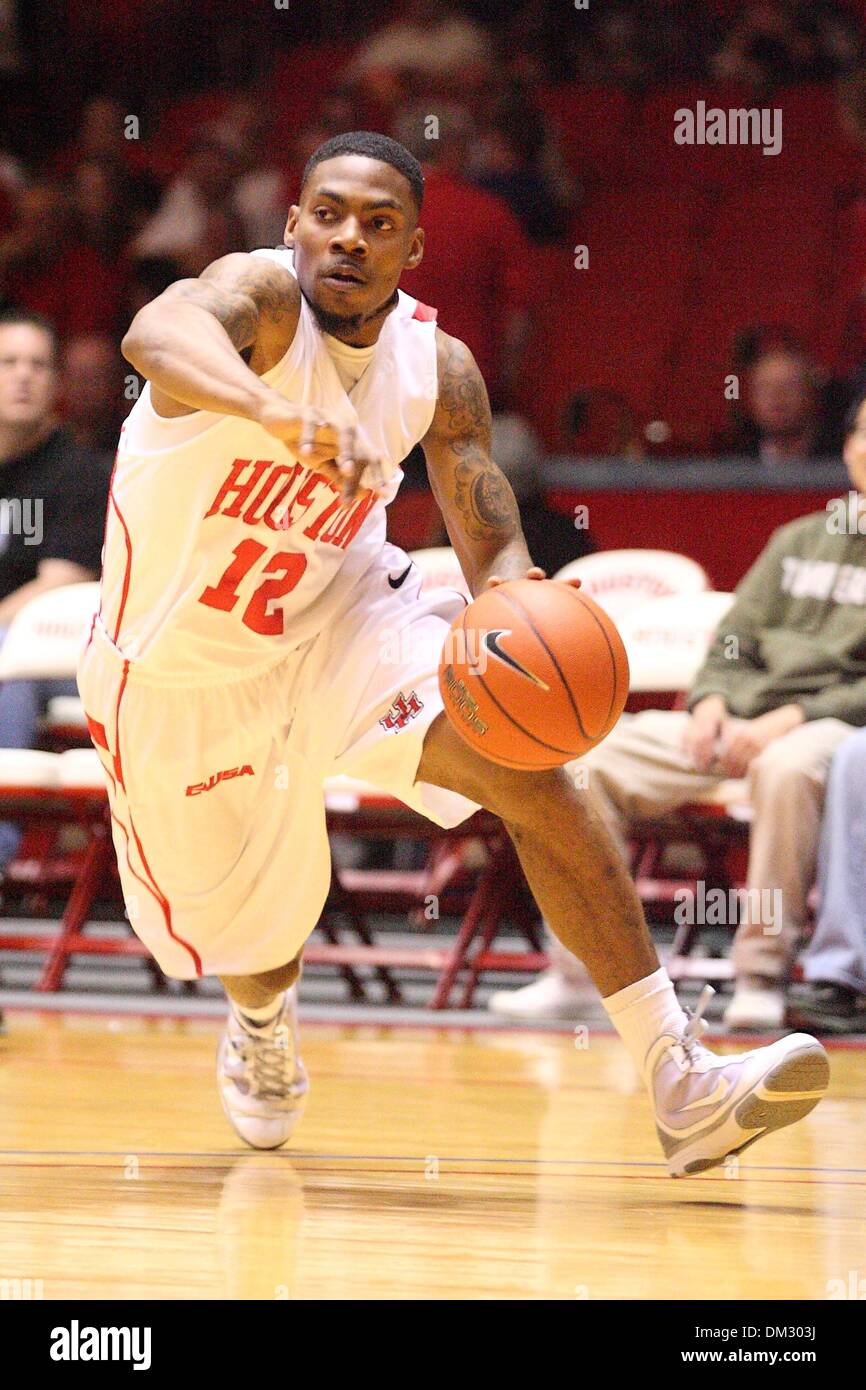 University of Houston Guard Aubrey Coleman (12) drives to the goal