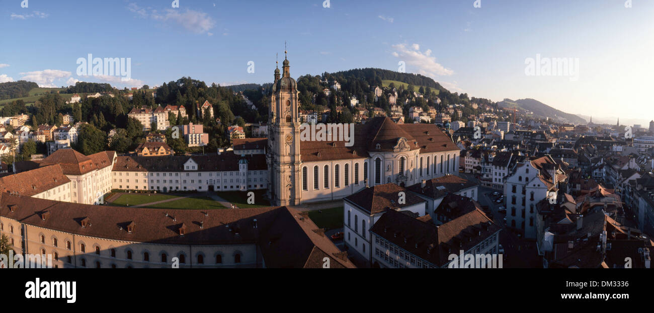 Switzerland Europe Switzerland Europe church religion canton SG St. Gallen St. Gall building construction culture cloister Stock Photo