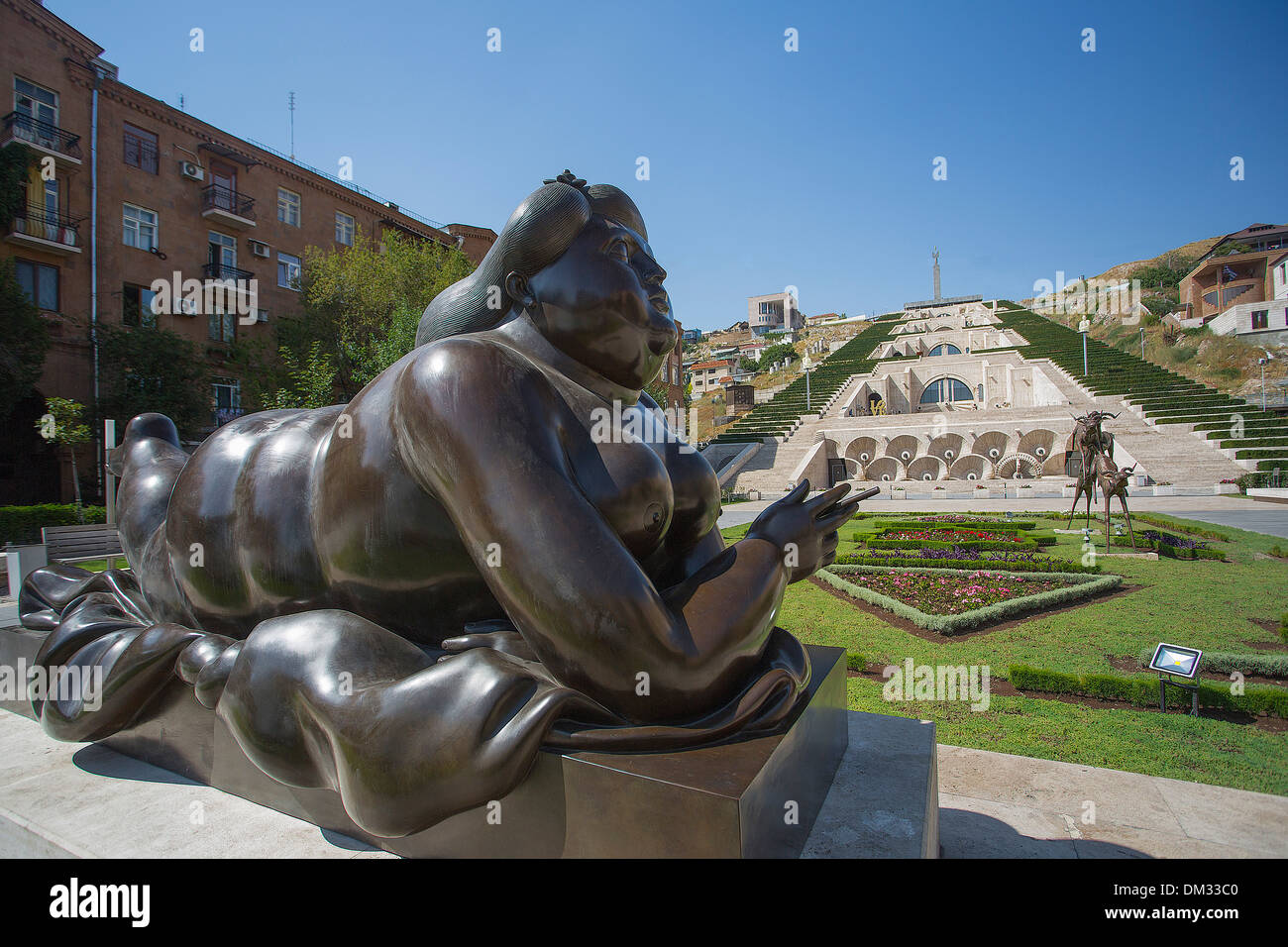 Armenia, South Caucasus, Caucasus, Eurasia, Botero, Cascade, Complex, Yerevan, architecture, city, sculpture, art Stock Photo