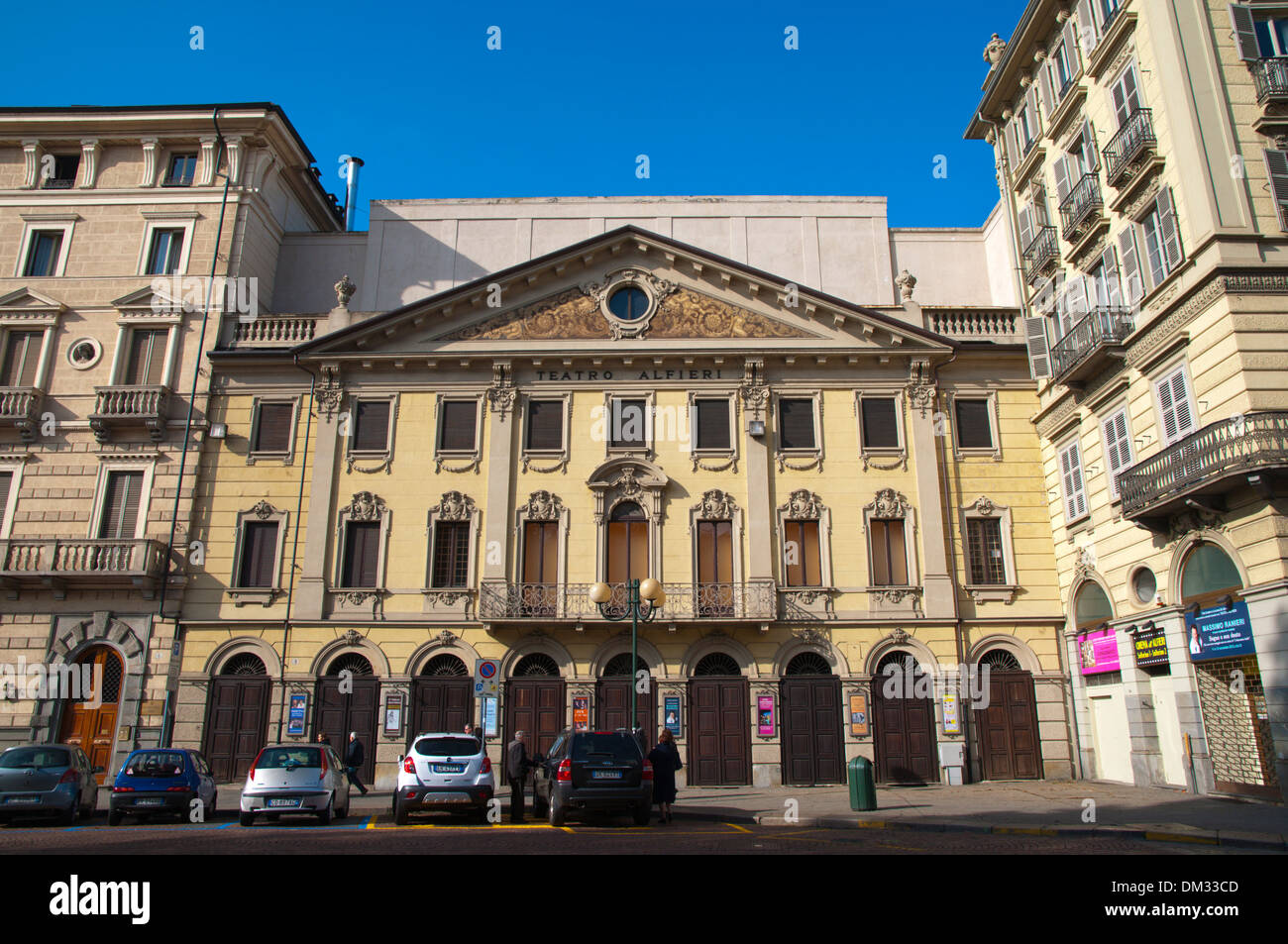teatro Alfieri theatre Piazza Solferino square Turin city Piedmont region  northern Italy Europe Stock Photo - Alamy
