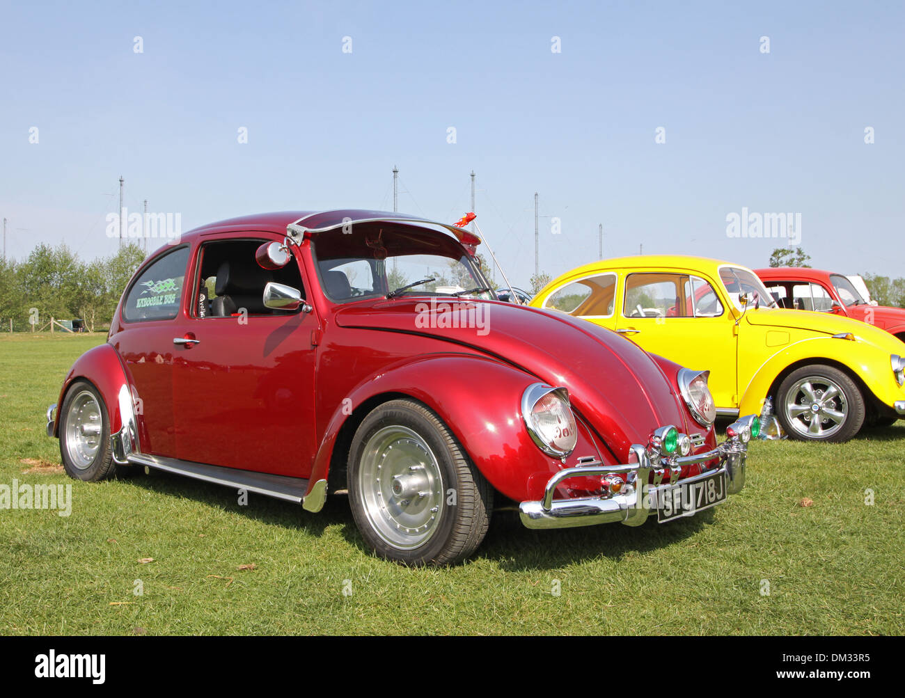 VW Beetle at a VW show Stock Photo