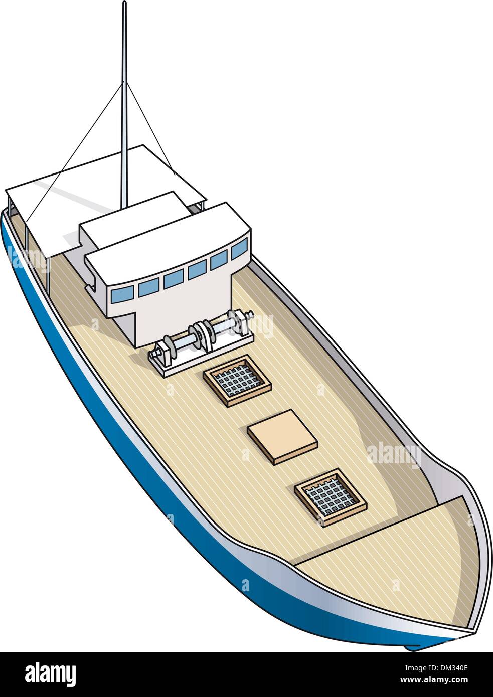 Lobster boat vector Cut Out Stock Images & Pictures Alamy