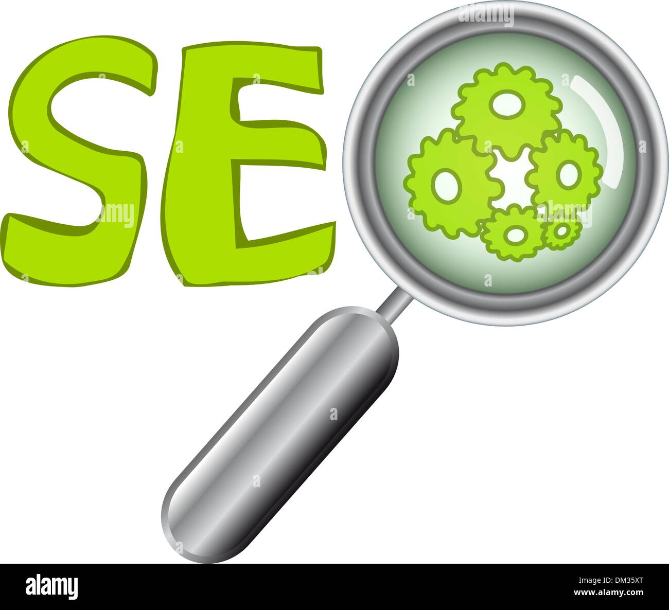 Web buttons with SEO text Stock Vector
