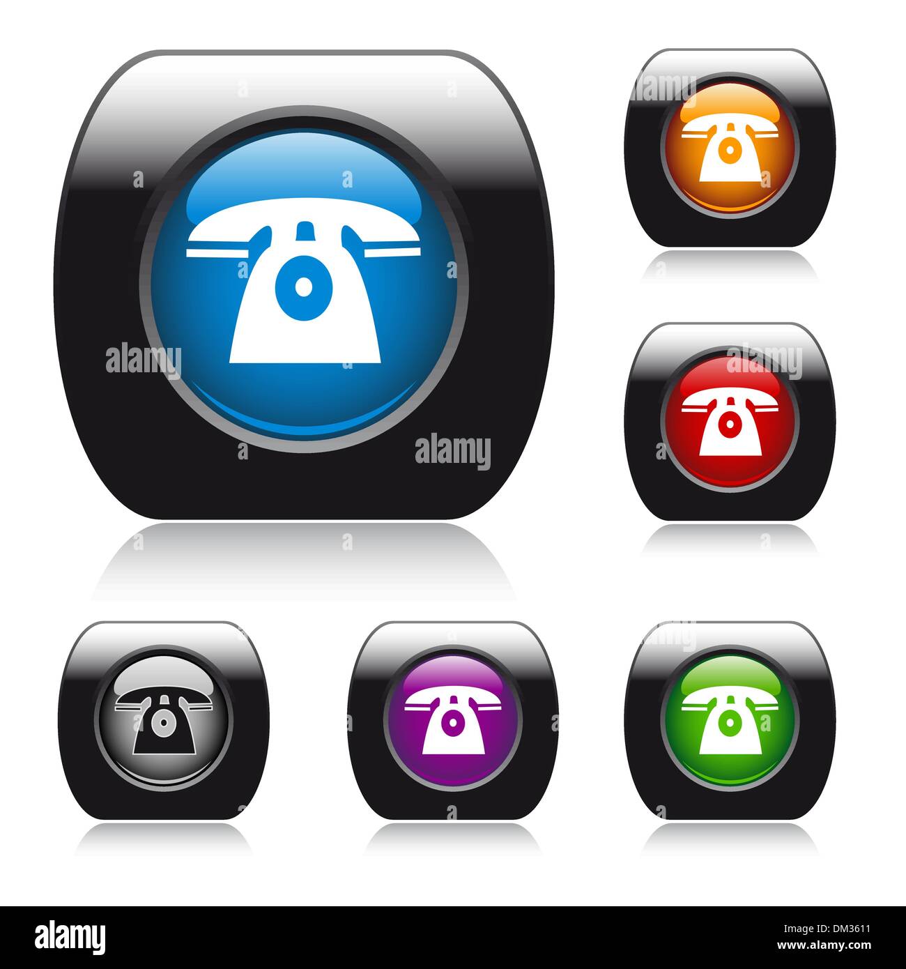 Vector glossy button for web design Stock Vector Image & Art - Alamy