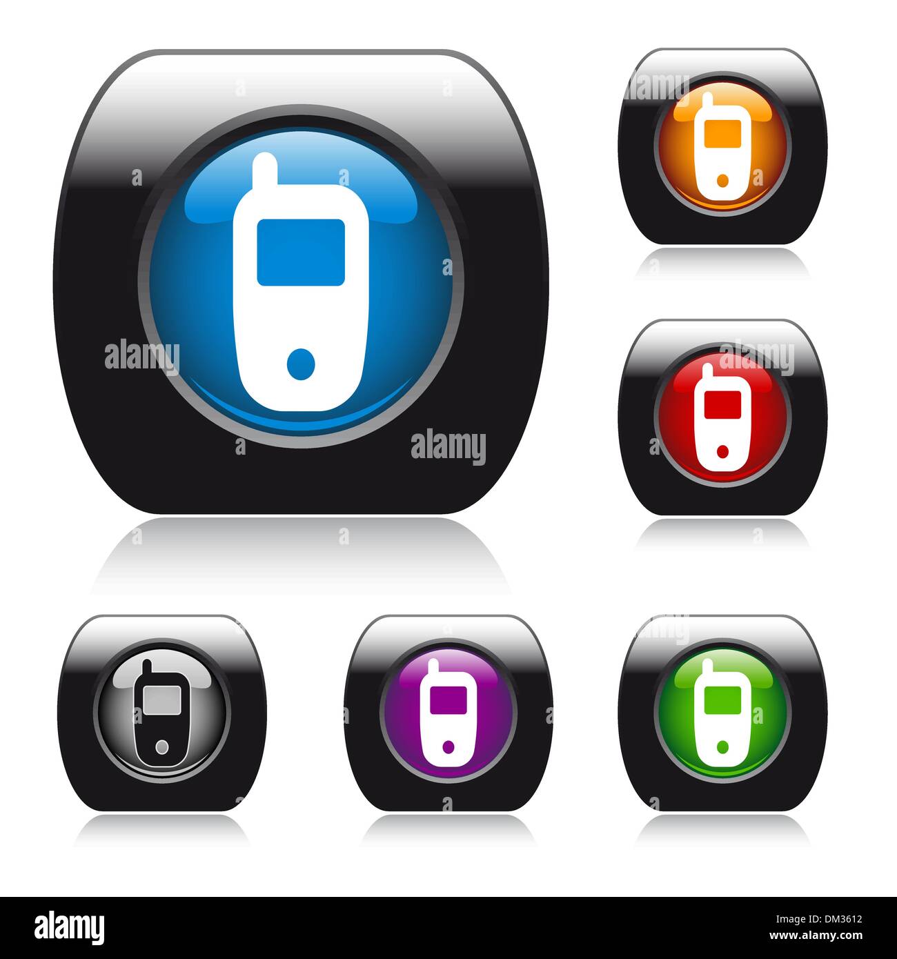 Vector glossy button for web design Stock Vector Image & Art - Alamy