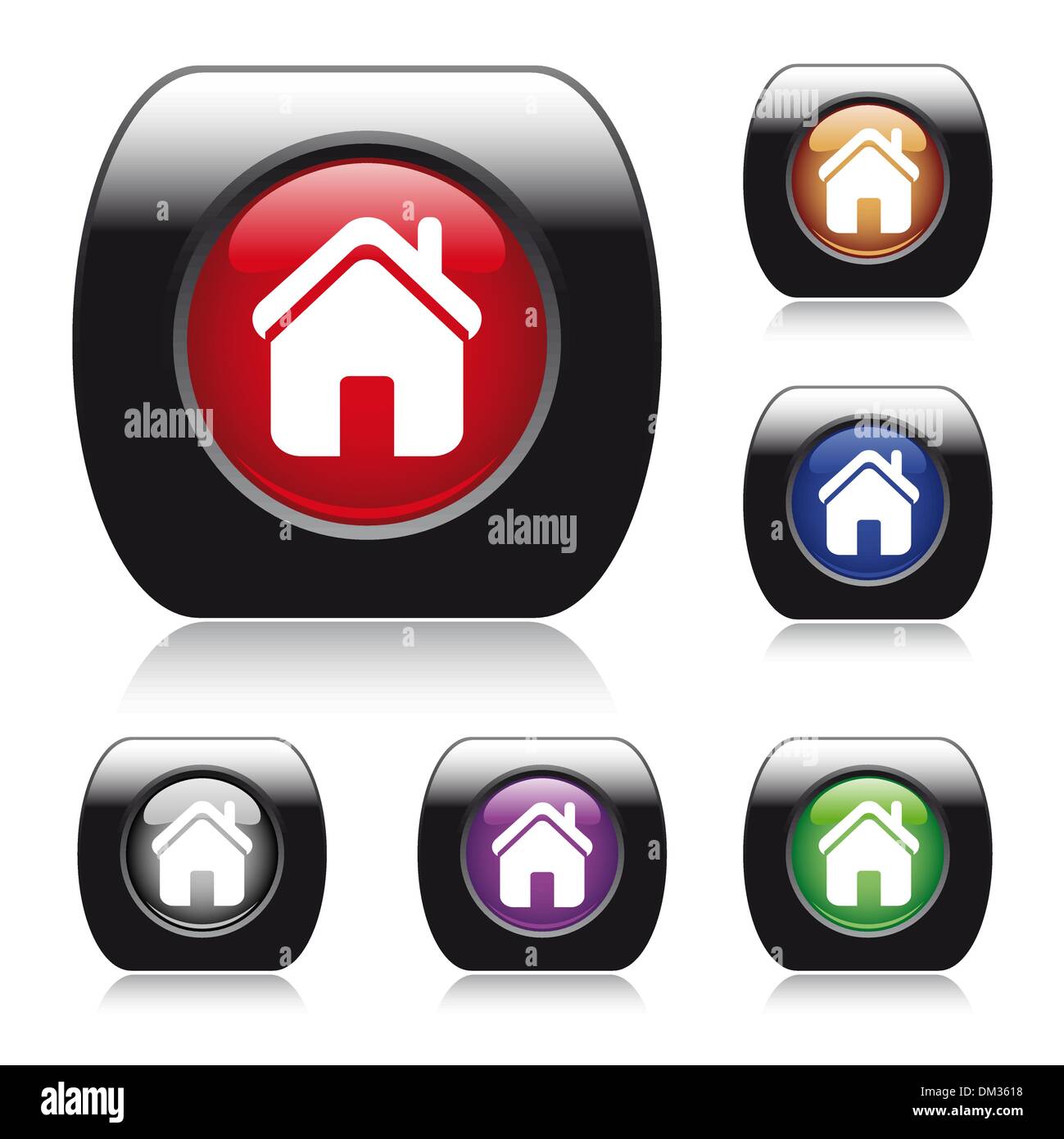 Vector glossy button for web design Stock Vector Image & Art - Alamy