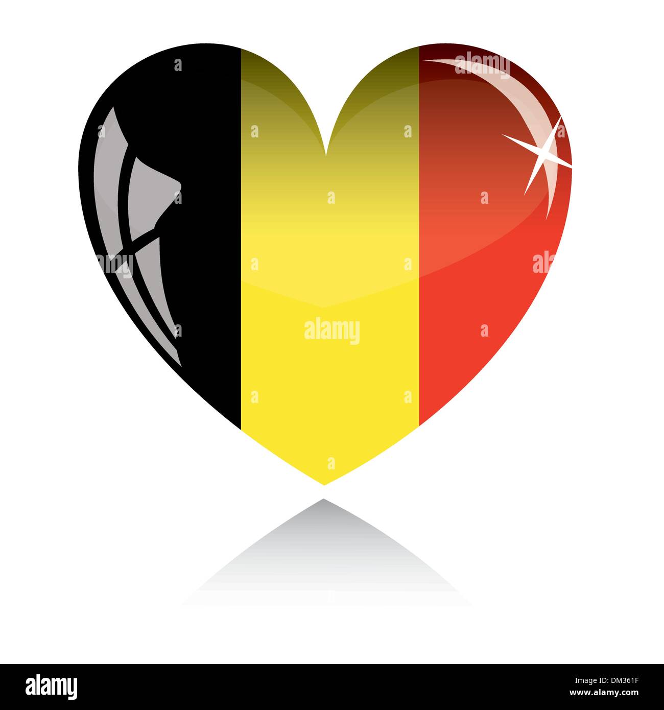 Belgium flag heart hi-res stock photography and images - Alamy