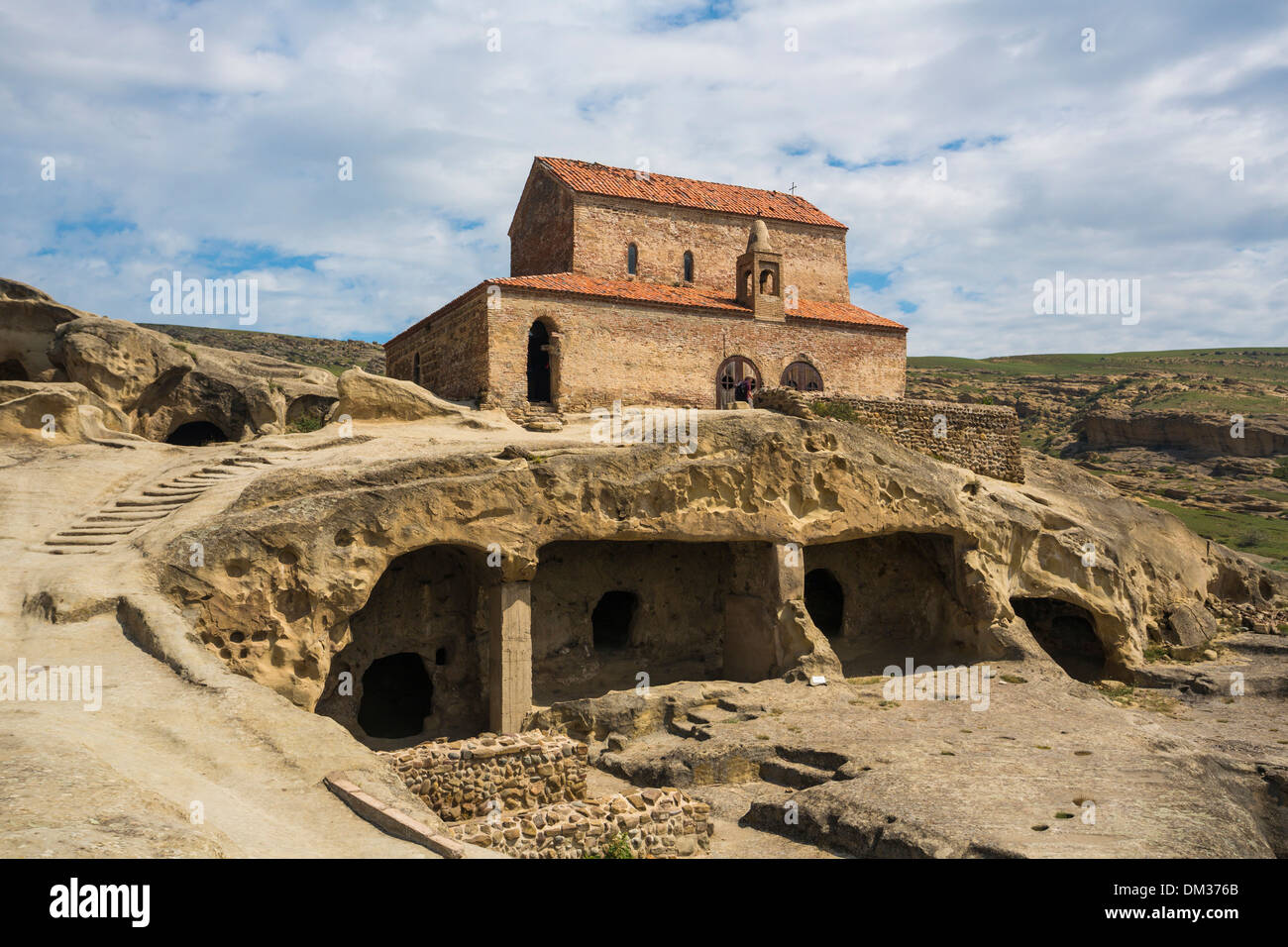 Basilica, Caves, Uplistsije, Georgia, Caucasus, Eurasia, history, historical, old, ruins, silk road, touristic, travel, Stock Photo
