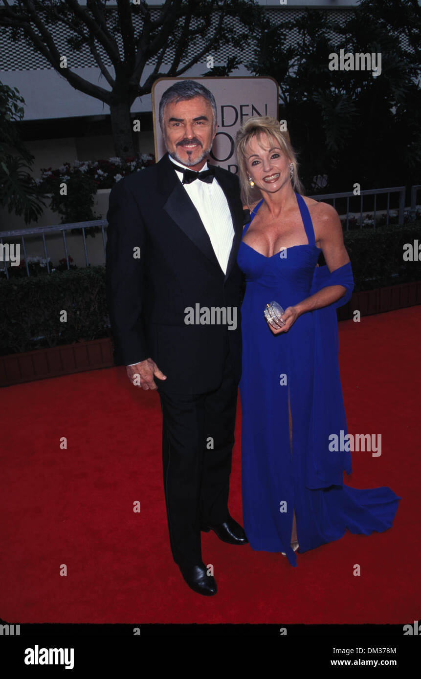 Jan. 18, 1998 - K11105FB.55TH GOLDEN  S BEVERLY HILLS CA 01-18-1998.BURT REYNOLDS AND PAM SEALS. FITZROY BARRETT-(Credit Image: © Globe Photos/ZUMAPRESS.com) Stock Photo