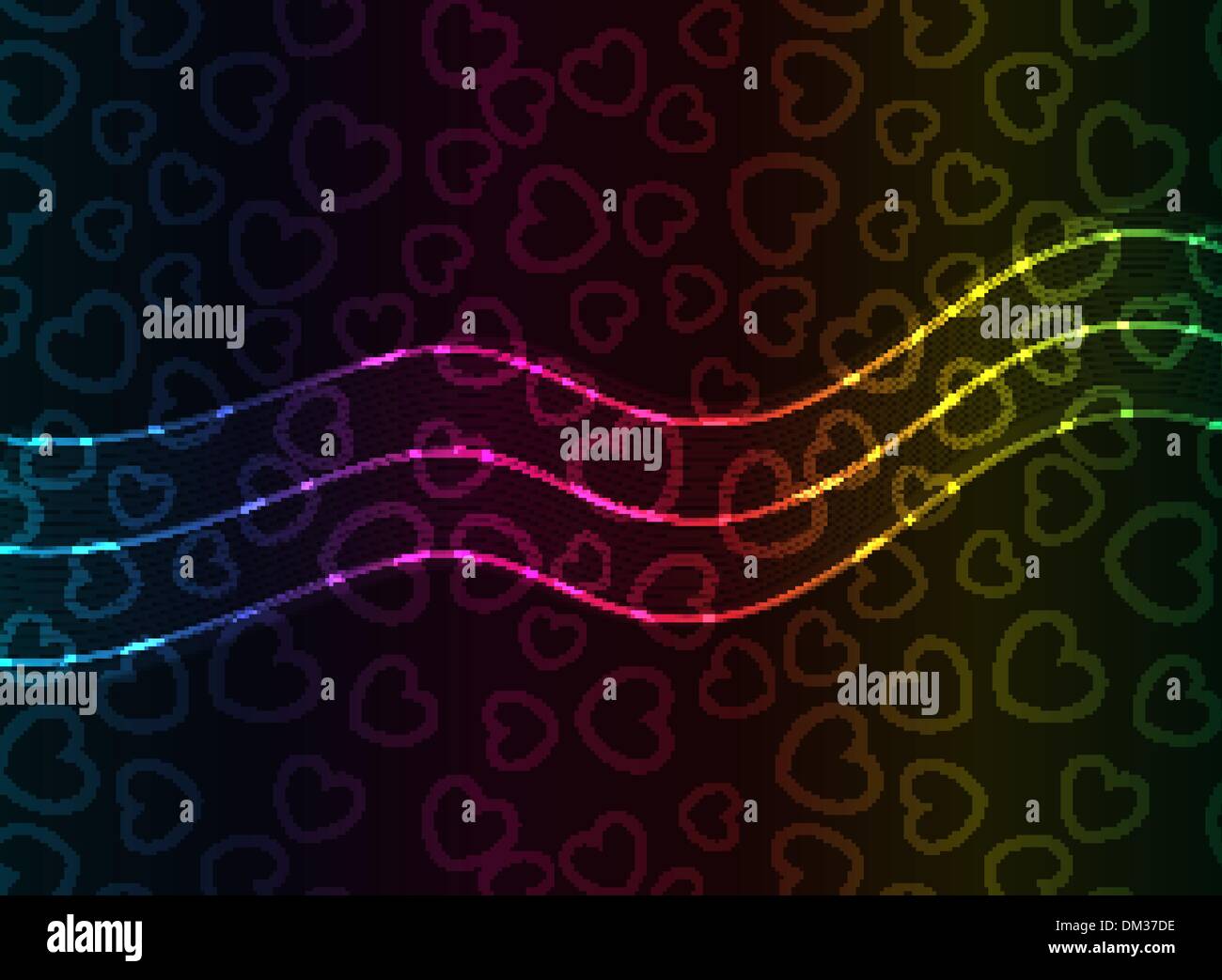 Abstract Vector Heart Background Stock Vector Image & Art - Alamy