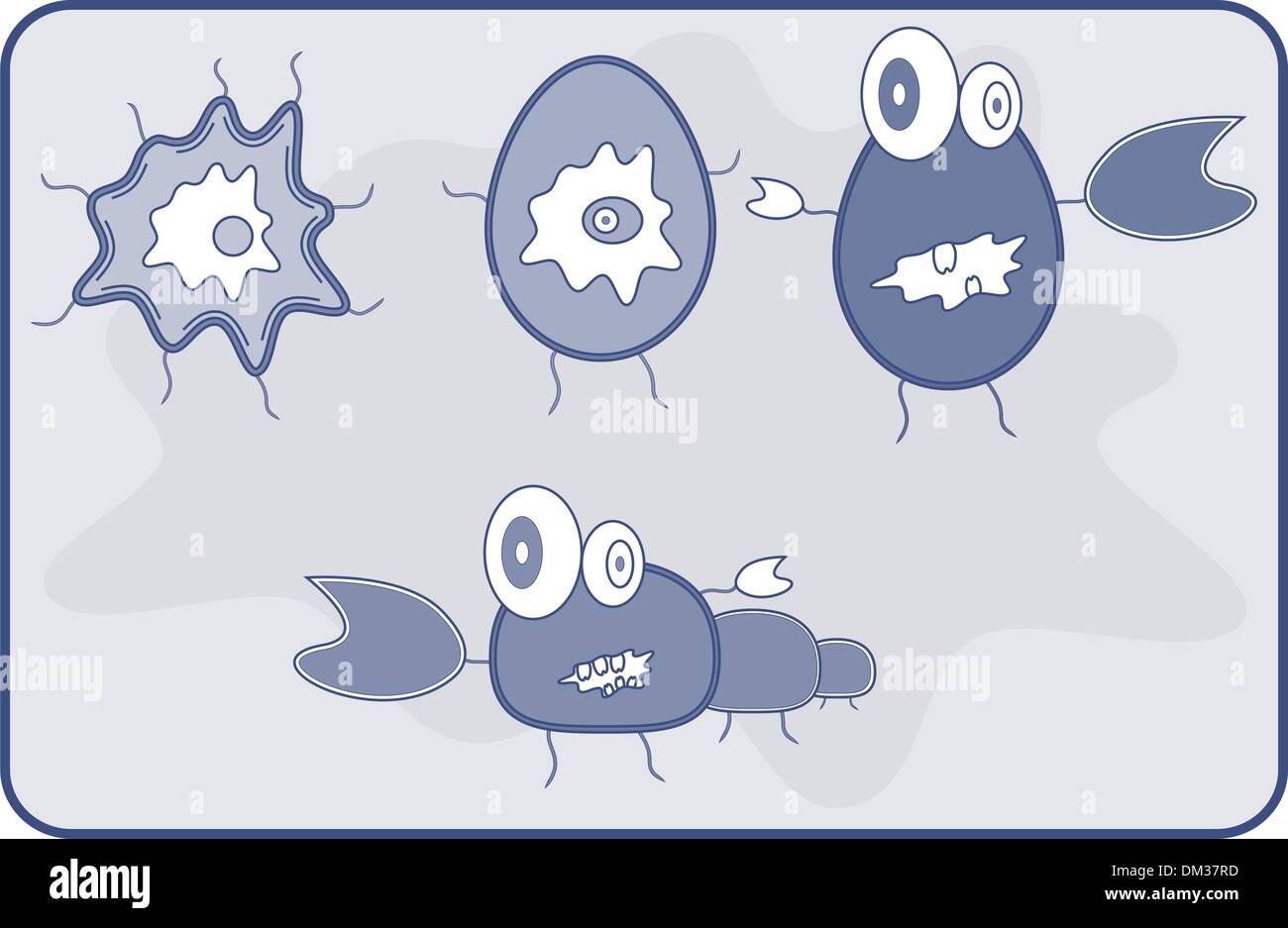 Monsters, aliens collection Stock Vector