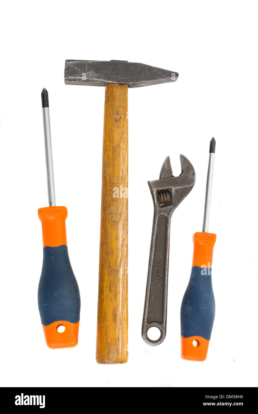 tools kit with hammer Stock Photo Alamy