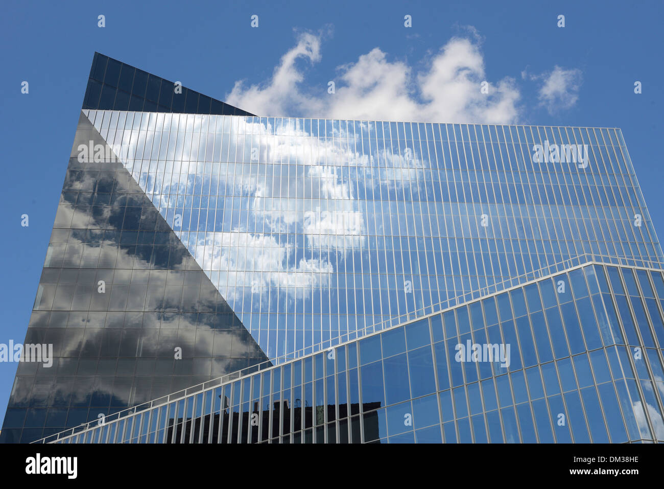 America United States USA East Coast New York Manhattan East Village Astor Place 51 glass architecture building facade modern Stock Photo