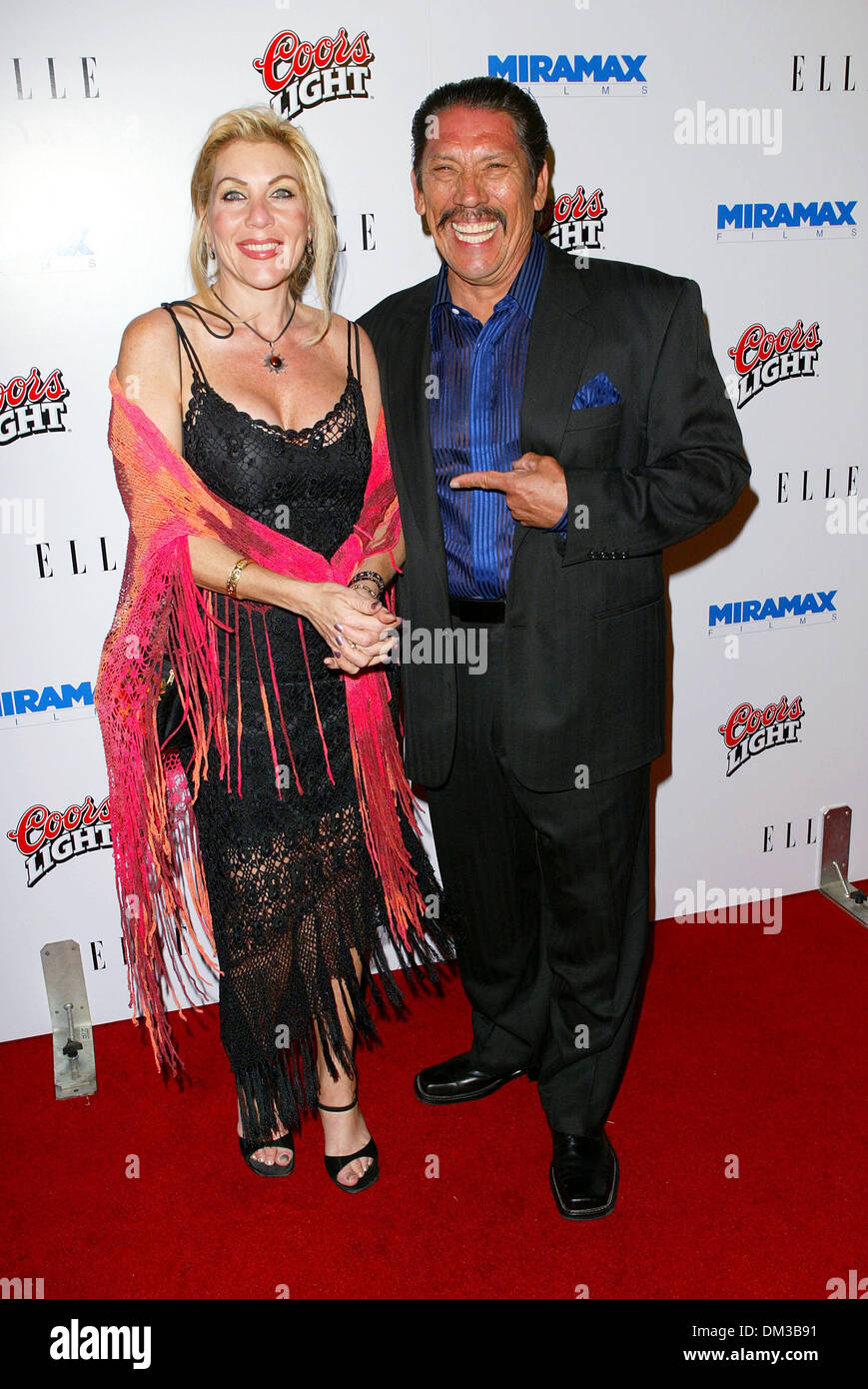 Oct. 14, 2002 - Los Angeles, CALIFORNIA - DANNY TREJO AND WIFE..FRIDA LOS  ANGELES PREMIERE AT THE.LOS ANGELES COUNTY MUSEUM OF ART. FITZROY BARRETT   10-14-2002 K26618FB (D)(Credit Image: © Globe PhotosZUMAPRESS.com
