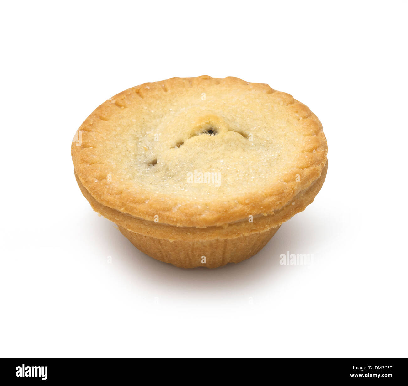 Christmas mince pie cut out on white background Stock Photo - Alamy