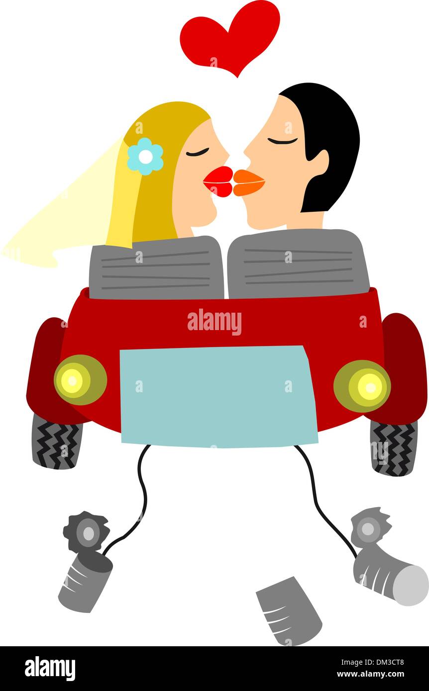 Just married couple Stock Vector Image & Art - Alamy