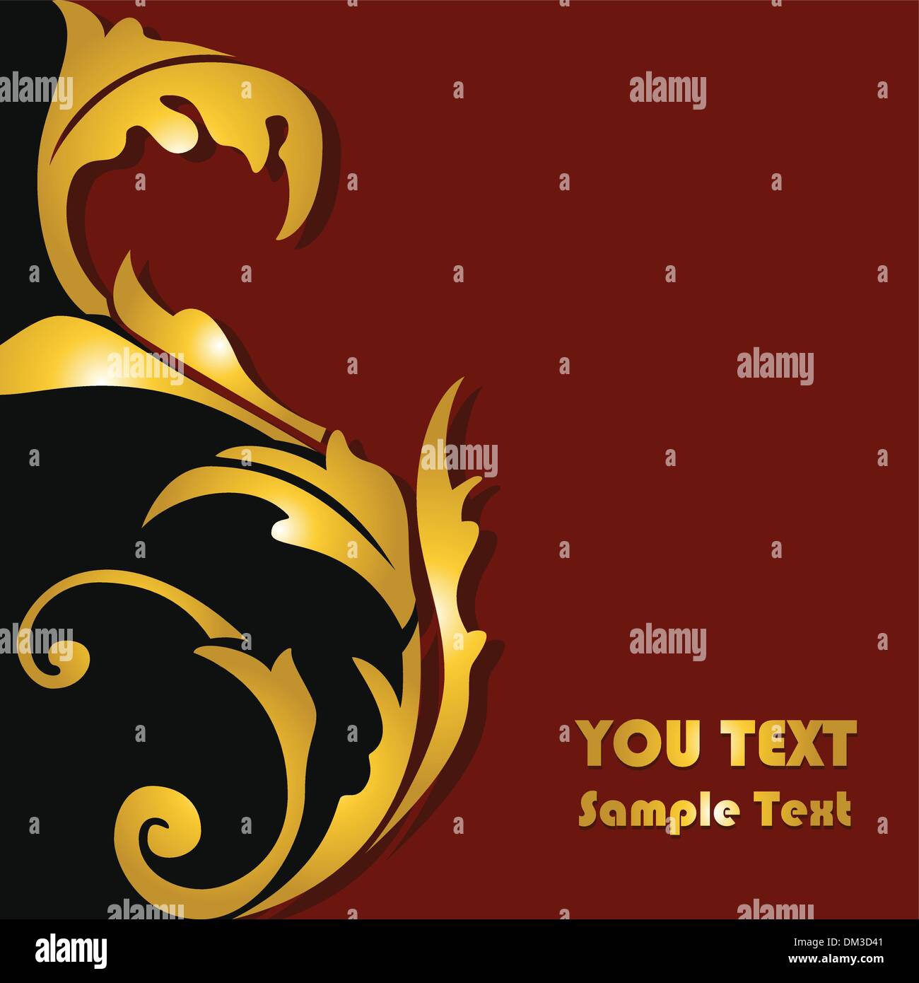 Gold floral background Stock Vector Image & Art - Alamy