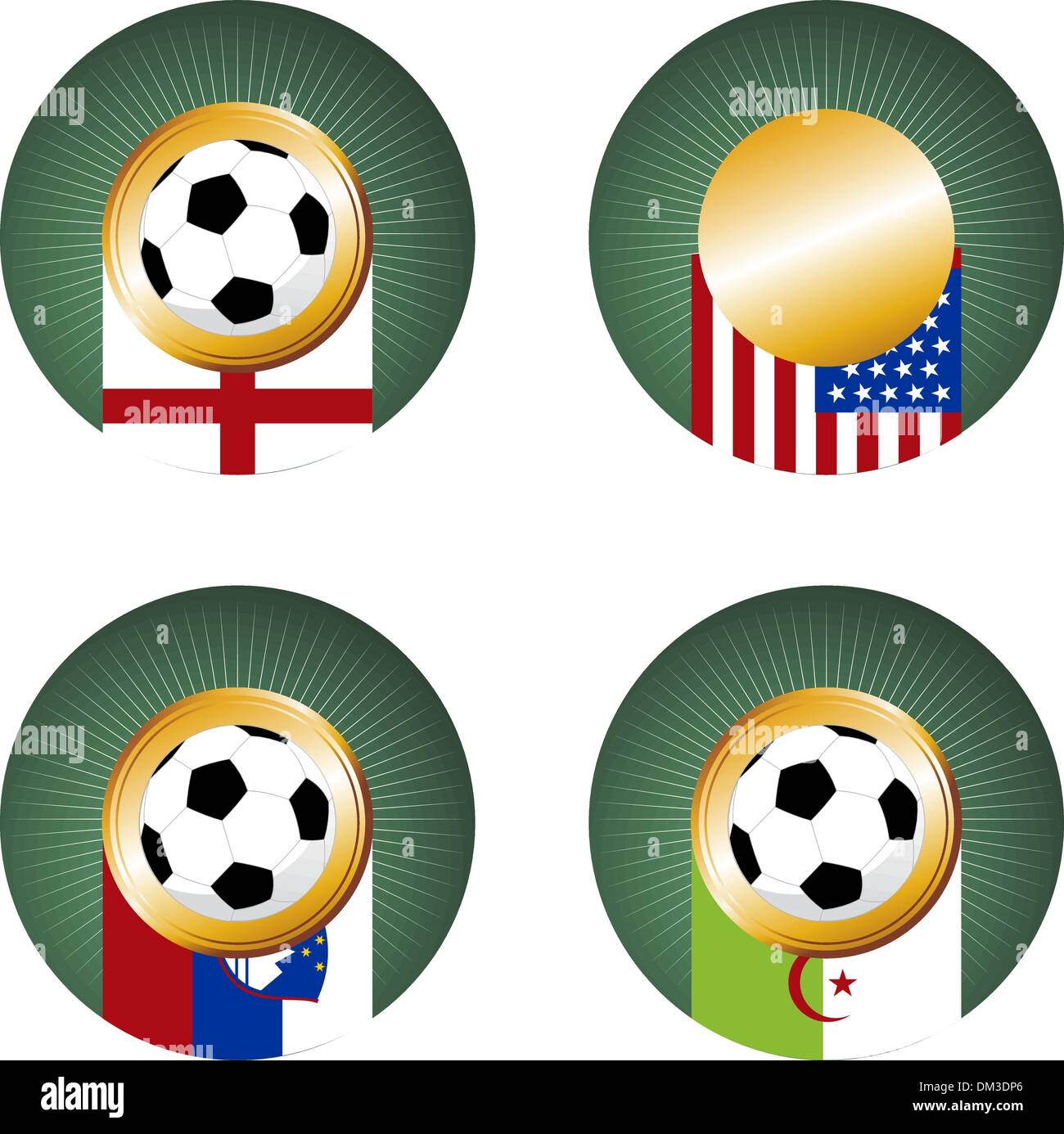2010 World Cup South Africa  Group C Stock Vector