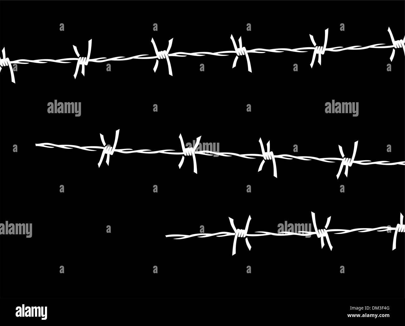 Barbed wire Stock Vector