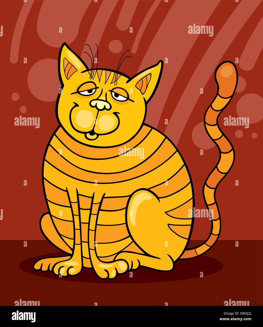 Yellow Cat smiling Stock Vector Image & Art Alamy