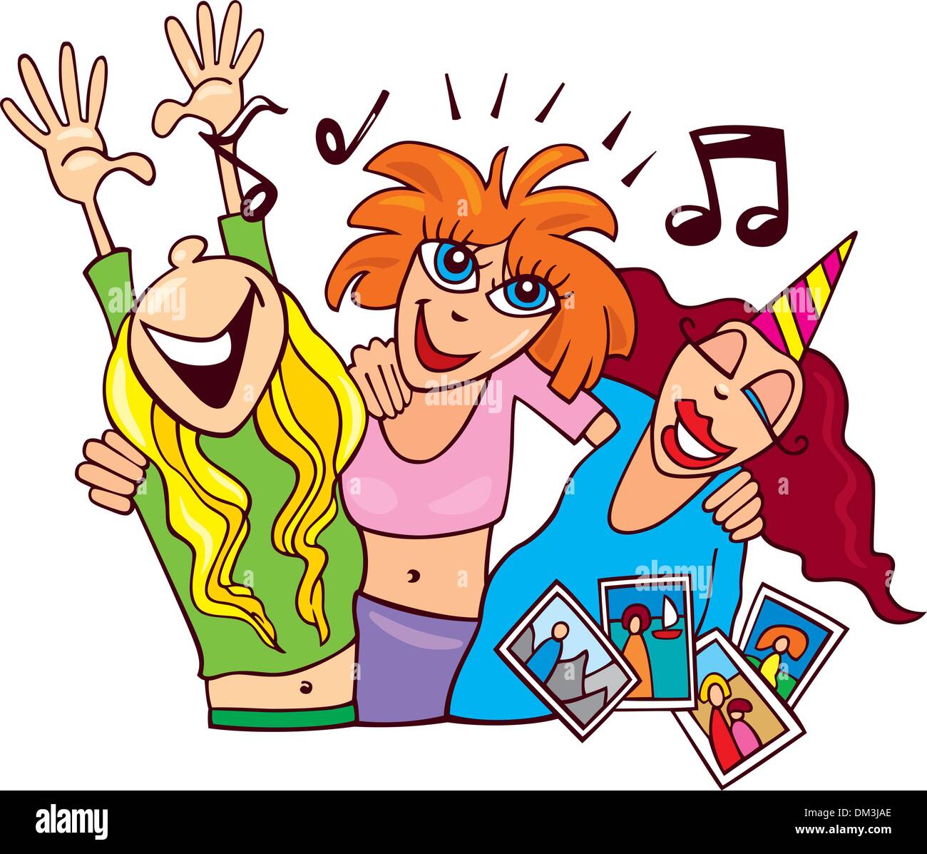 Women On Ladies Night Party Stock Vector Image And Art Alamy