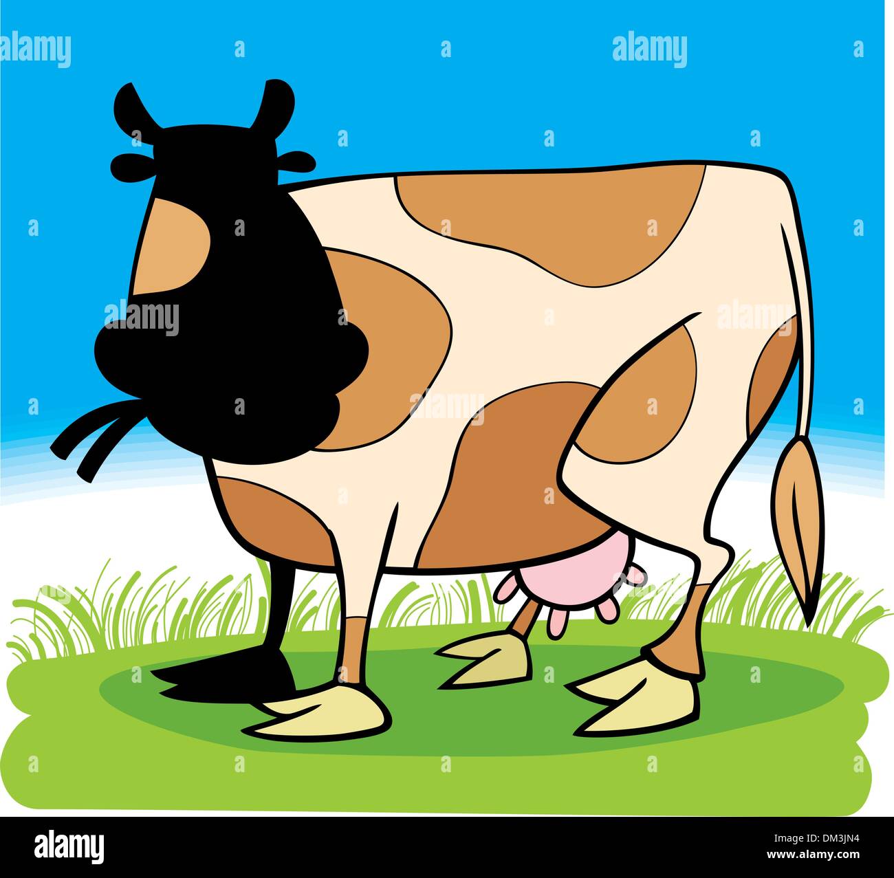 Farm animals: Cow Stock Vector Image & Art - Alamy