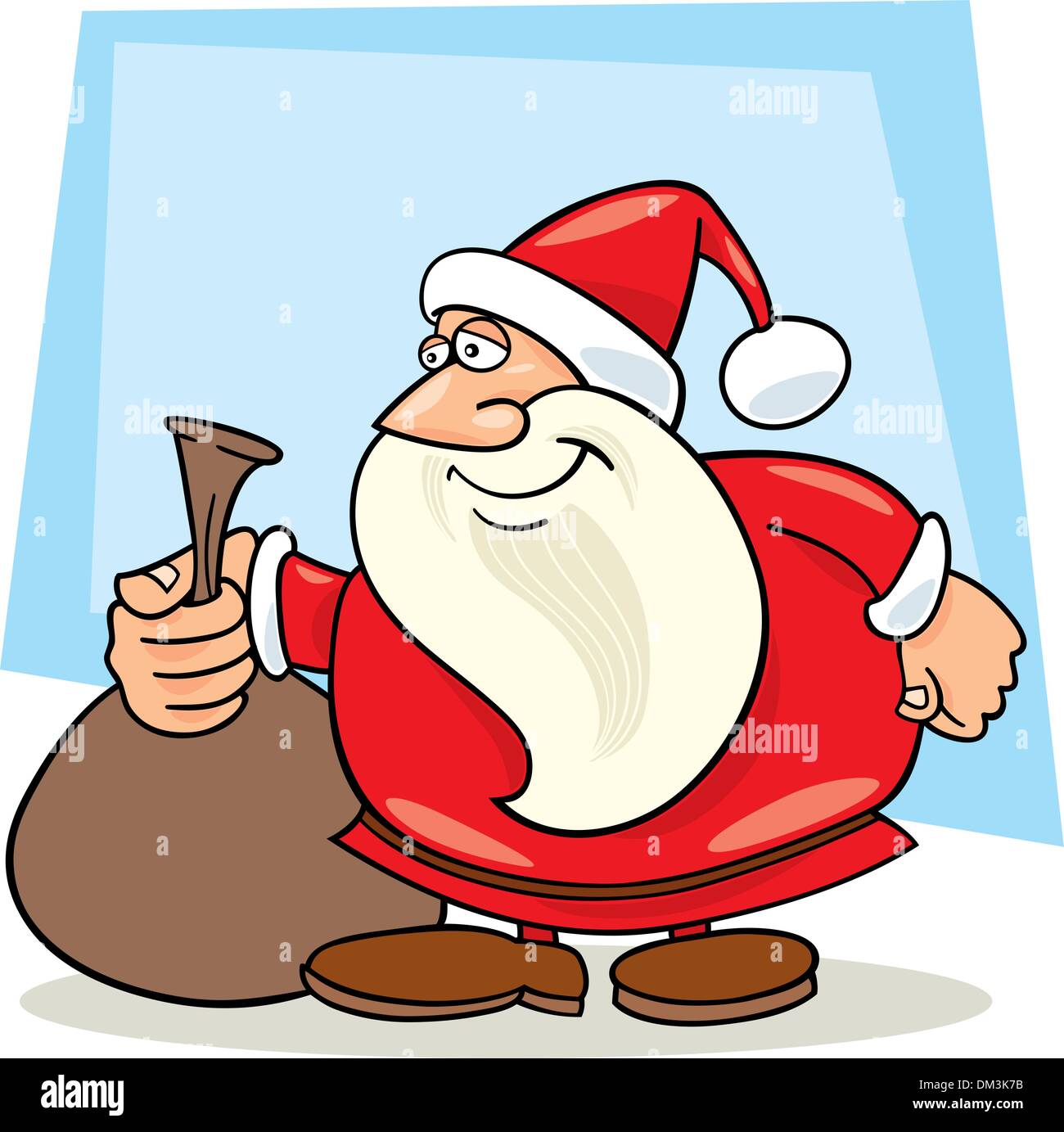 santa claus with sack of gifts Stock Vector Image & Art - Alamy