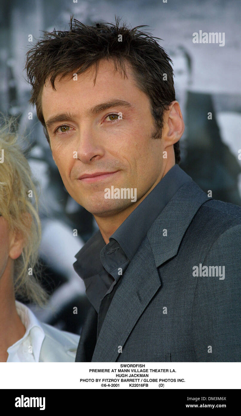 June 4, 2001 - SWORDFISH.PREMIERE AT MANN VILLAGE THEATER LA..HUGH JACKMAN  . FITZROY BARRETT / 6-4-2001 K22016FB (D)(Credit Image: © Globe  Photos/ZUMAPRESS.com Stock Photo - Alamy