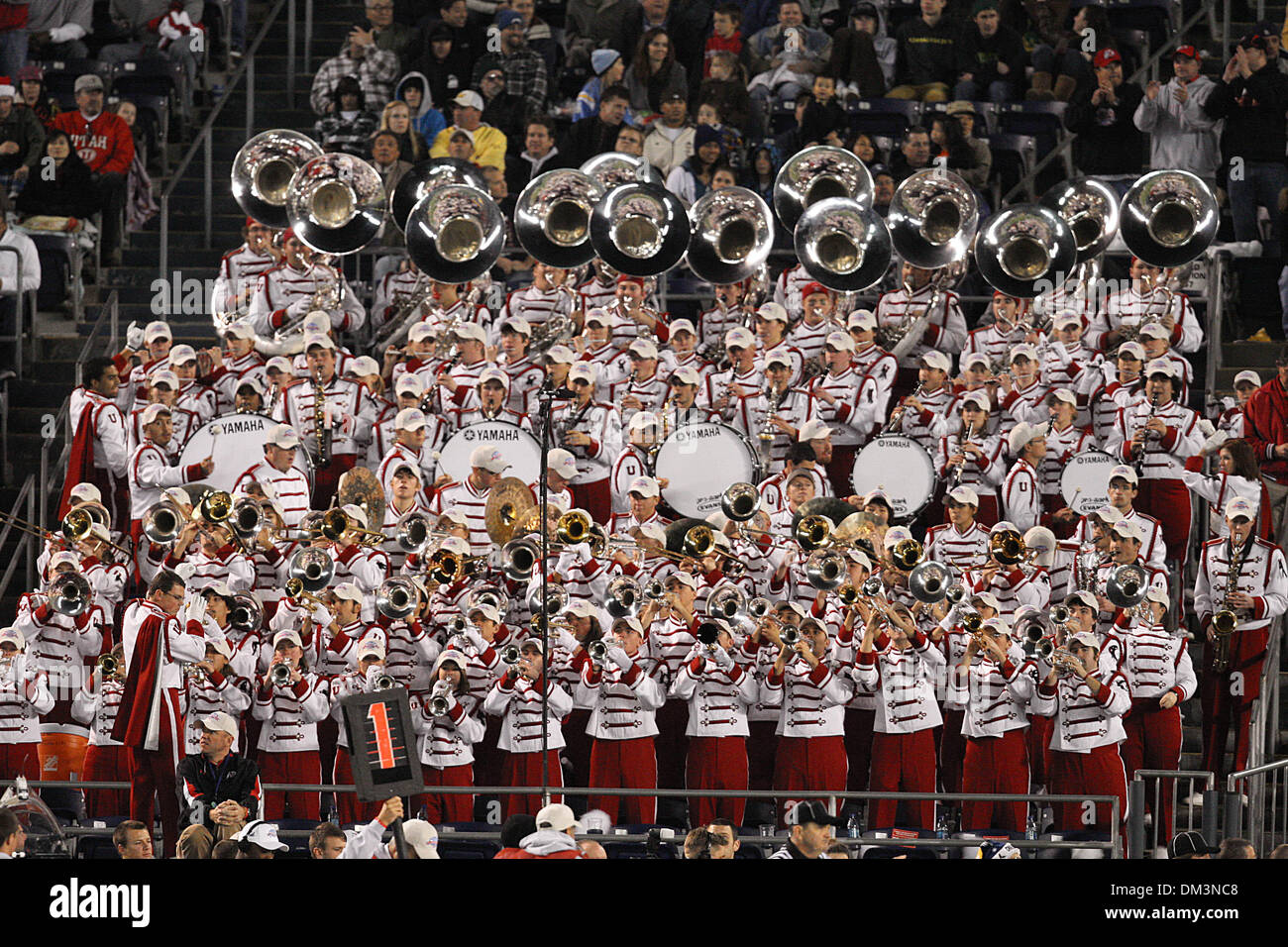 Utah Utes marching band during first half action of the Utah vs Cal