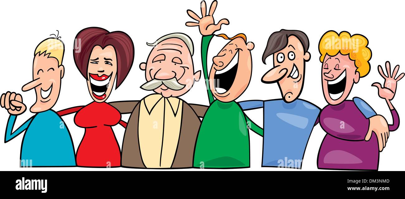 group of funny people Stock Vector Image & Art - Alamy