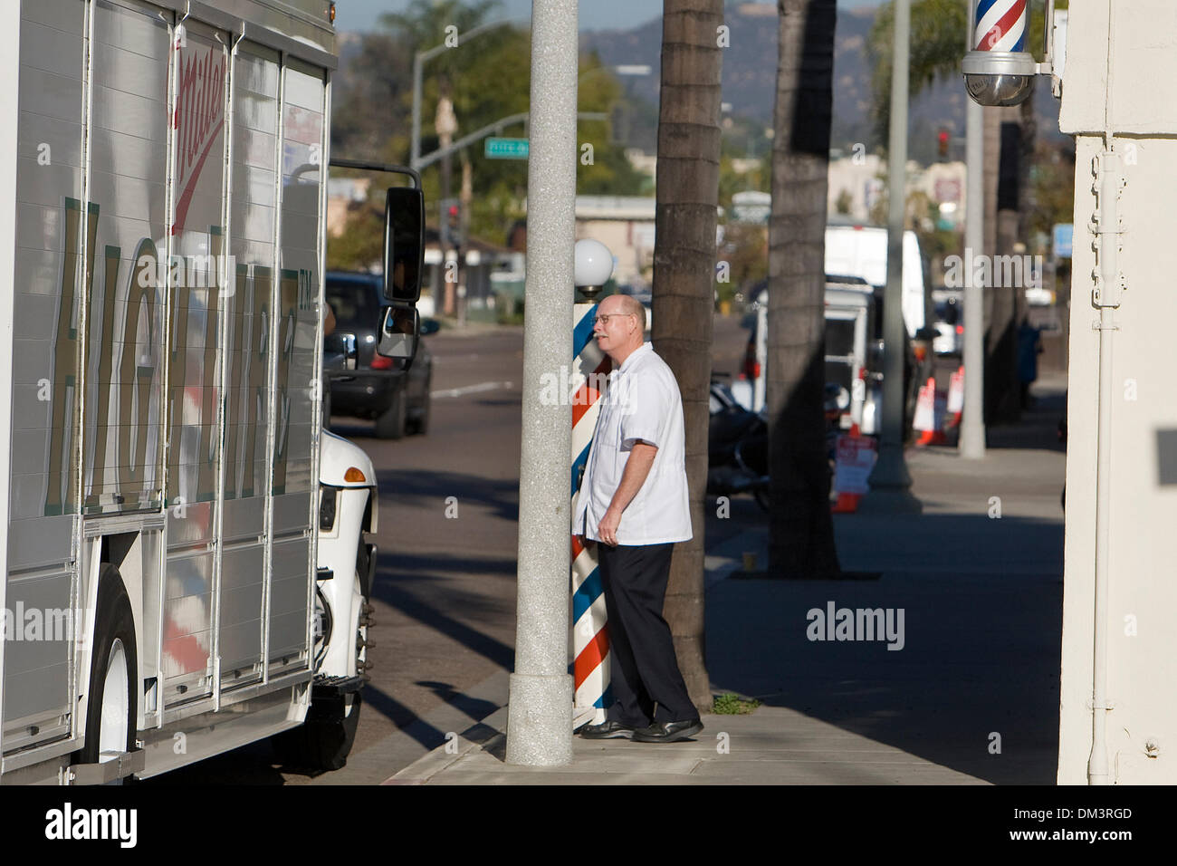 A 50yearold Escondido CA, barber shop that still uses its original