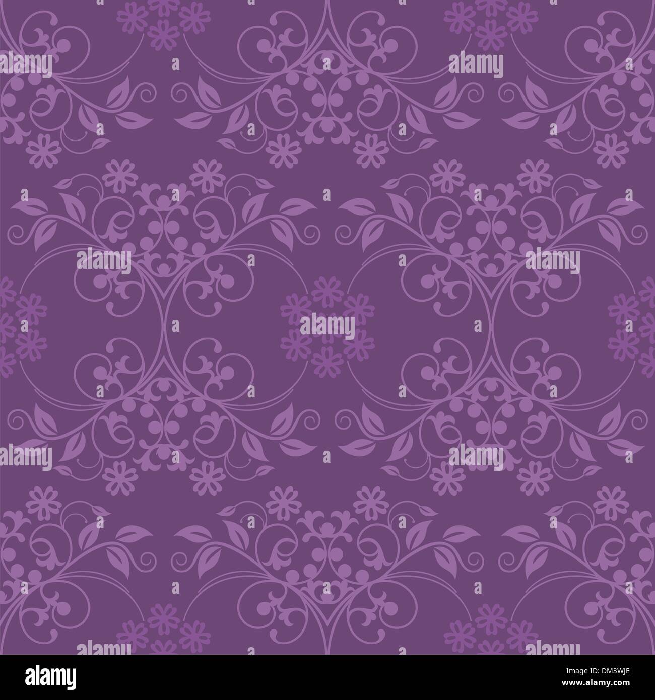 Beautiful seamless purple wallpaper Stock Vector