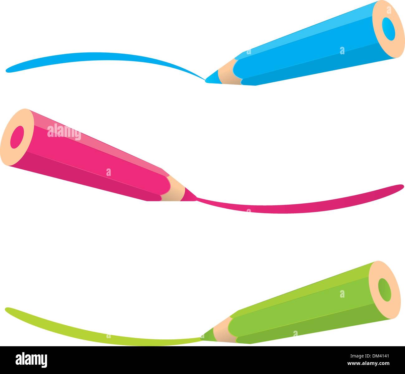 Pencils Stock Vector Images Alamy