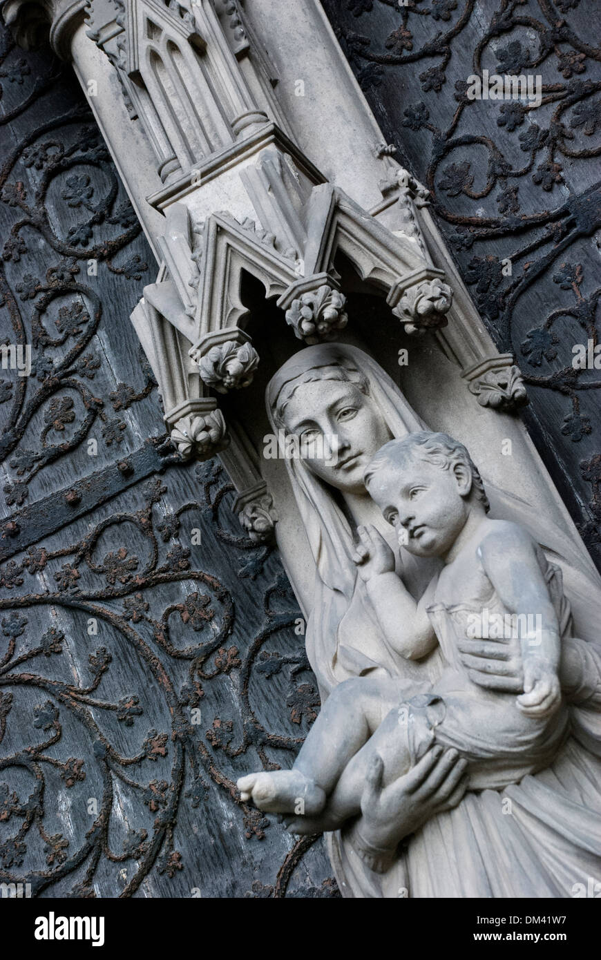 Madonna and Child, Lichfield Cathedral Stock Photo