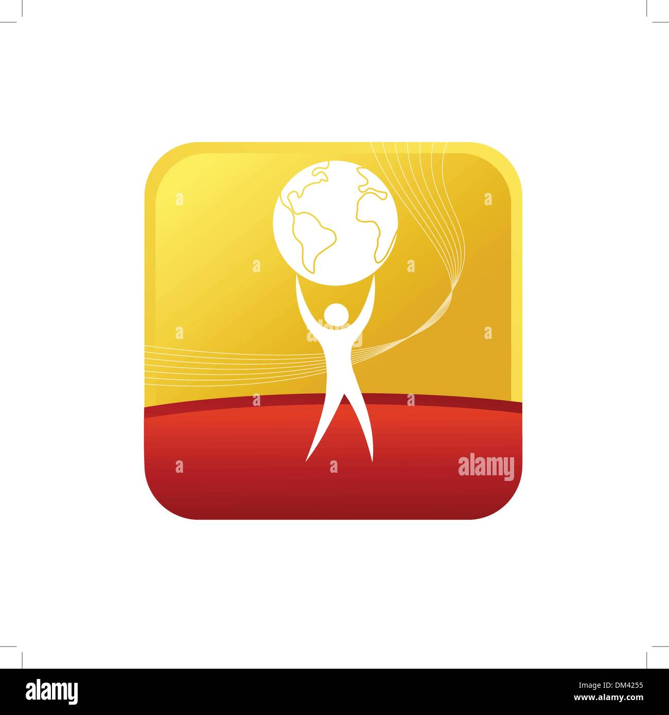 Globe holding Stock Vector Images - Alamy