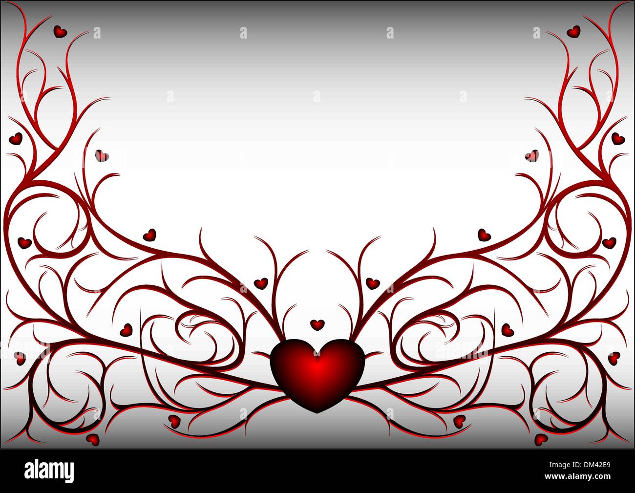 Red pattern with hearts 2 Stock Vector Image & Art - Alamy