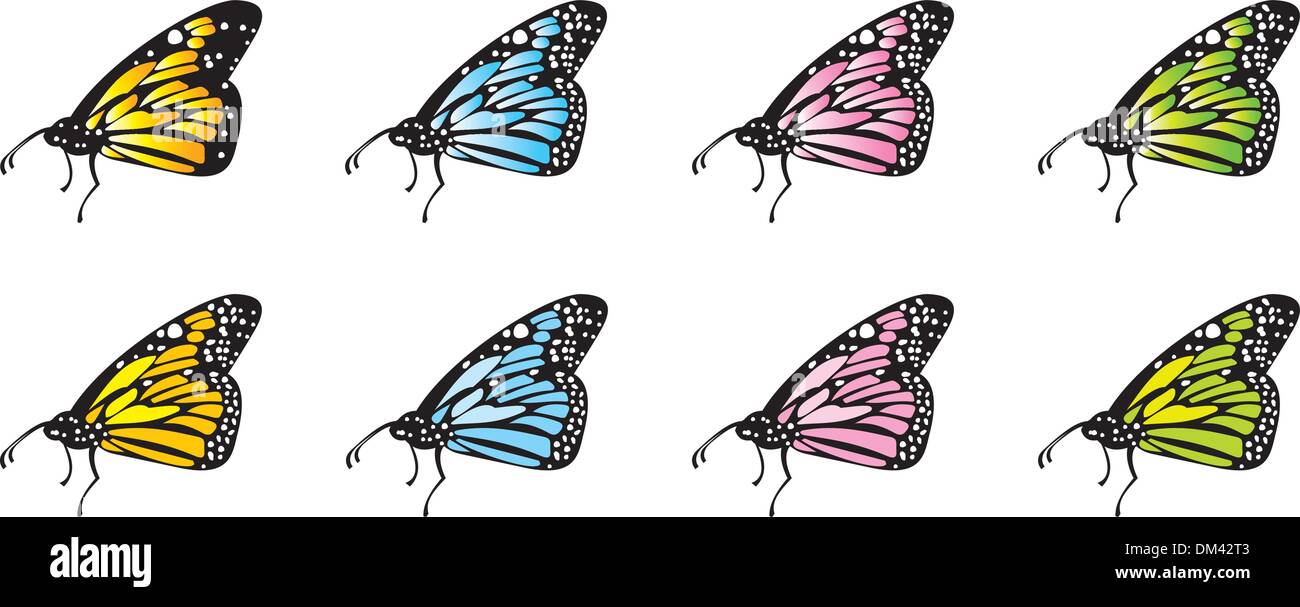 vector butterflies Stock Vector