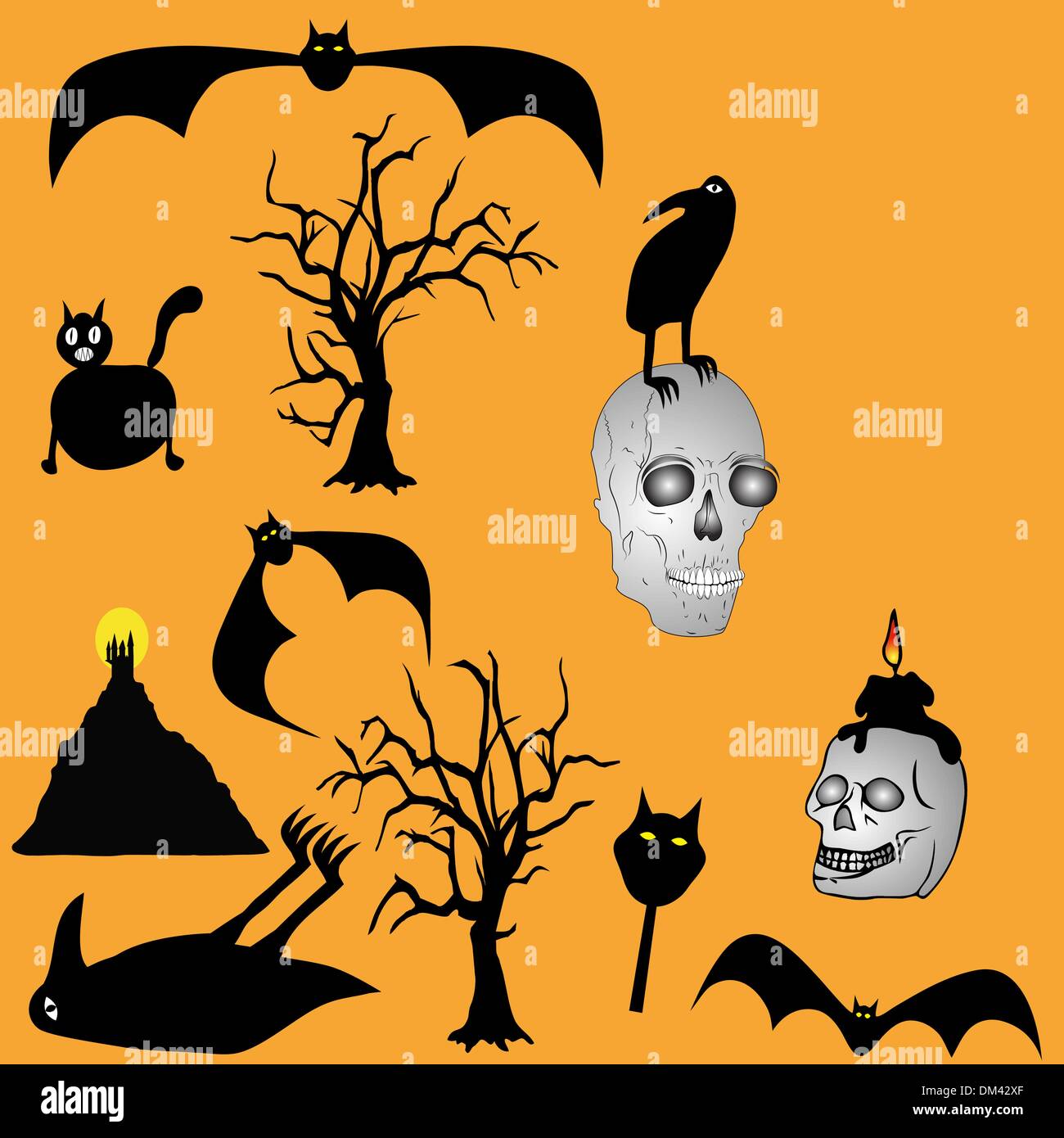 Glitch Ghost Face Halloween Trick Or Treat Graphic Illustration