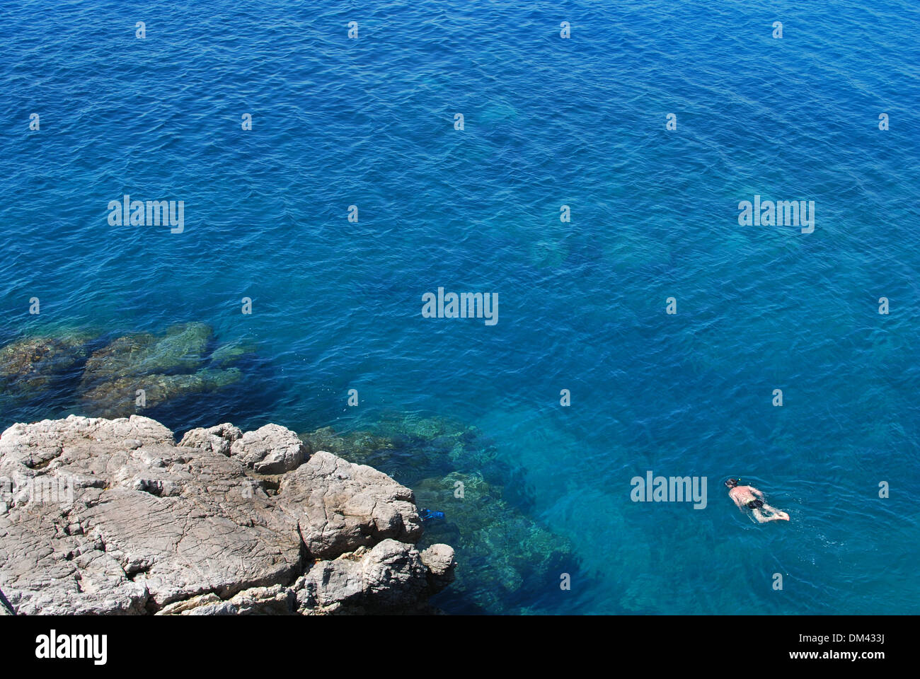 Snorkeling on the French Riviera in Nice, France Stock Photo Alamy