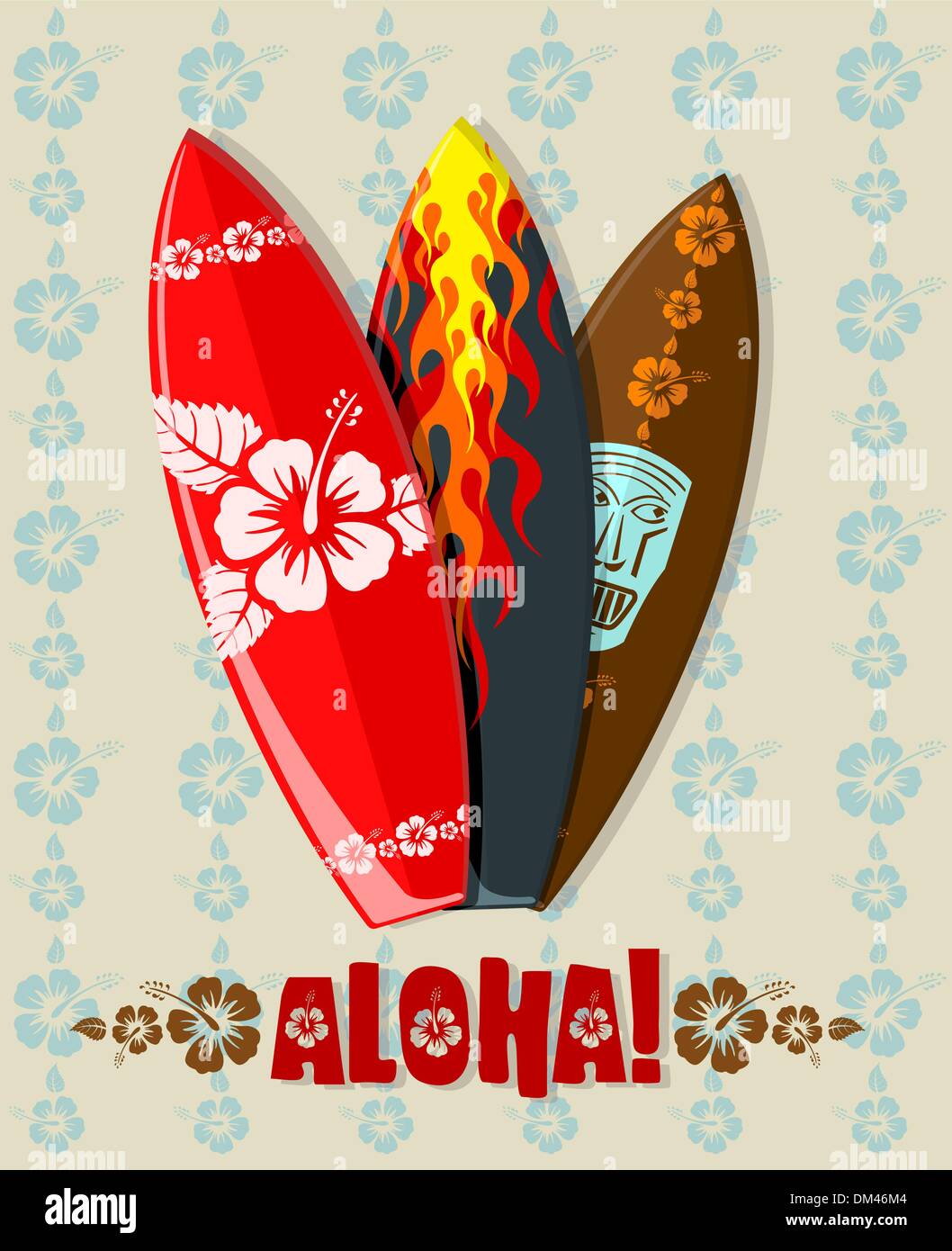 Vector illustration of surf boards Stock Vector Image & Art - Alamy