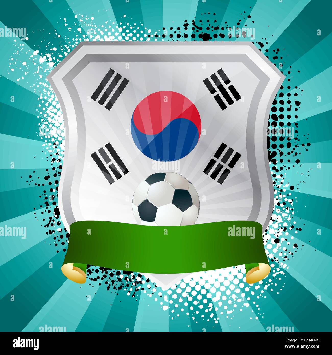 Shield with flag of South Korea Stock Vector Image & Art - Alamy