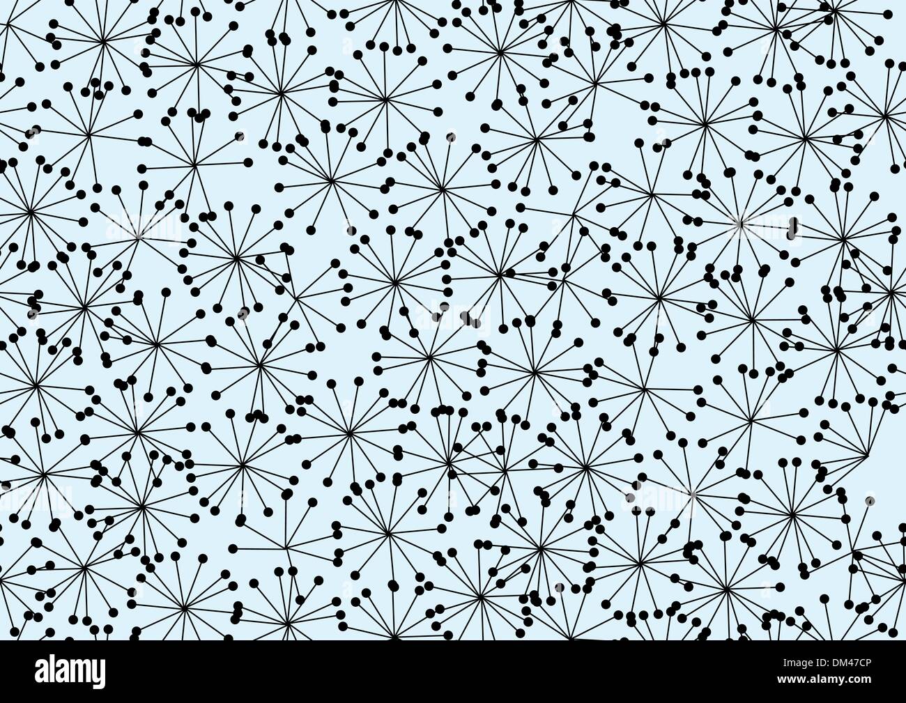 dandelion seamless pattern Stock Vector