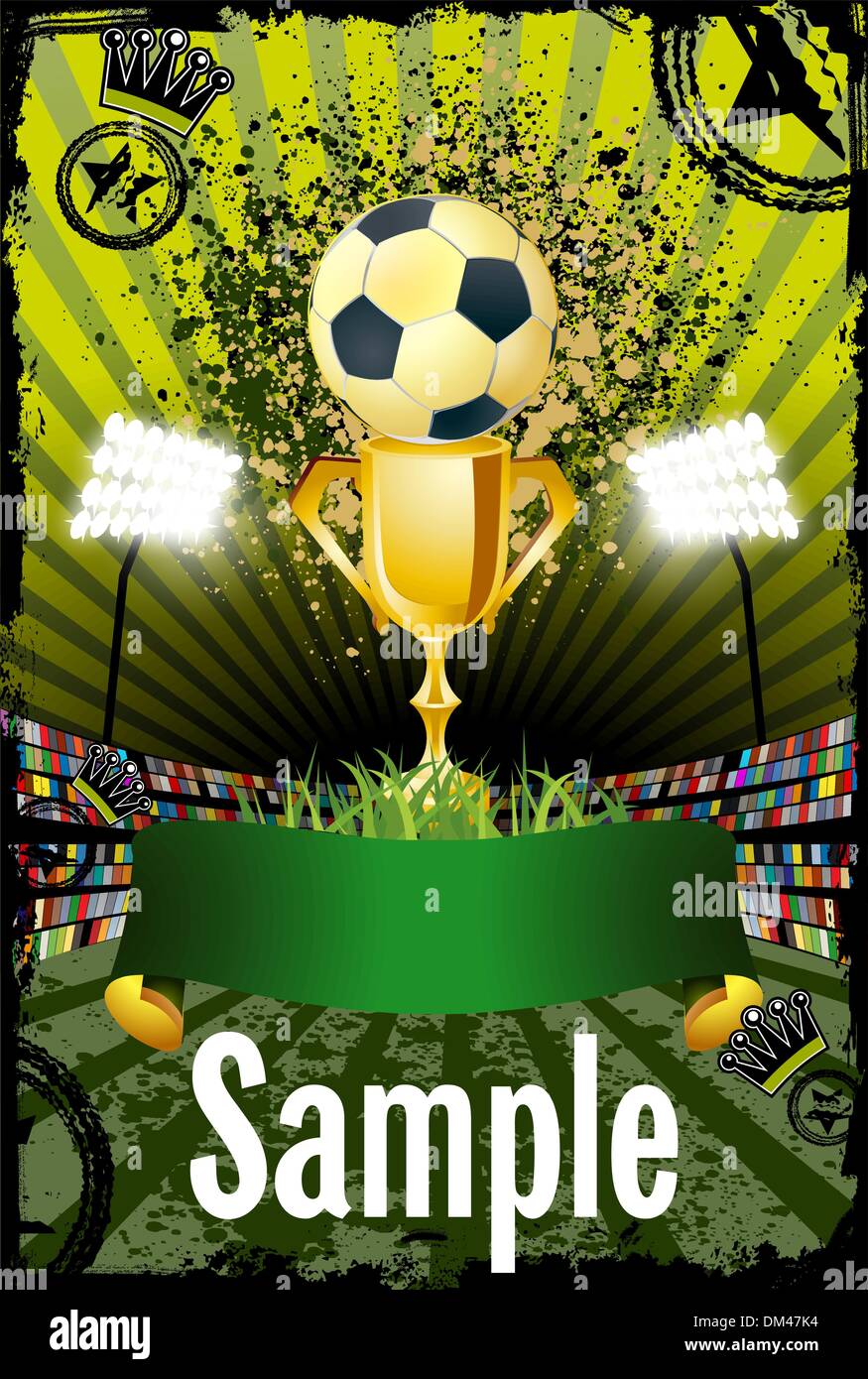 Football poster with copyspace Stock Vector Image & Art Alamy