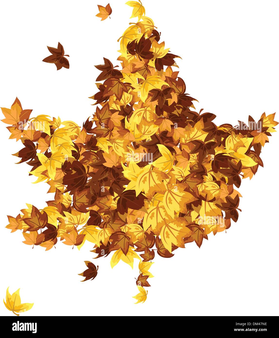 autumn shape leaf Stock Vector Image & Art - Alamy