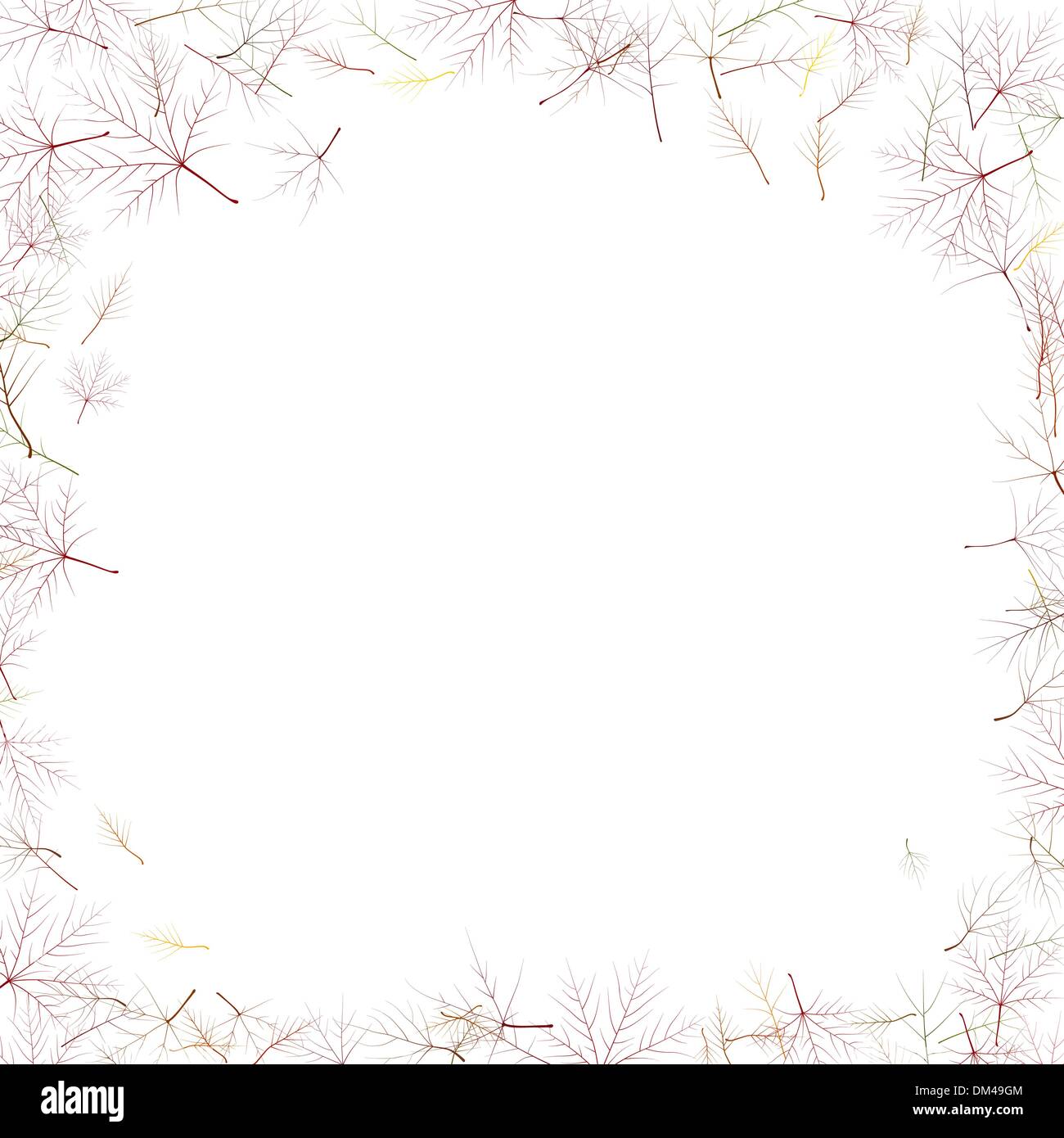 Autumn leaves frame background Stock Vector Image & Art - Alamy
